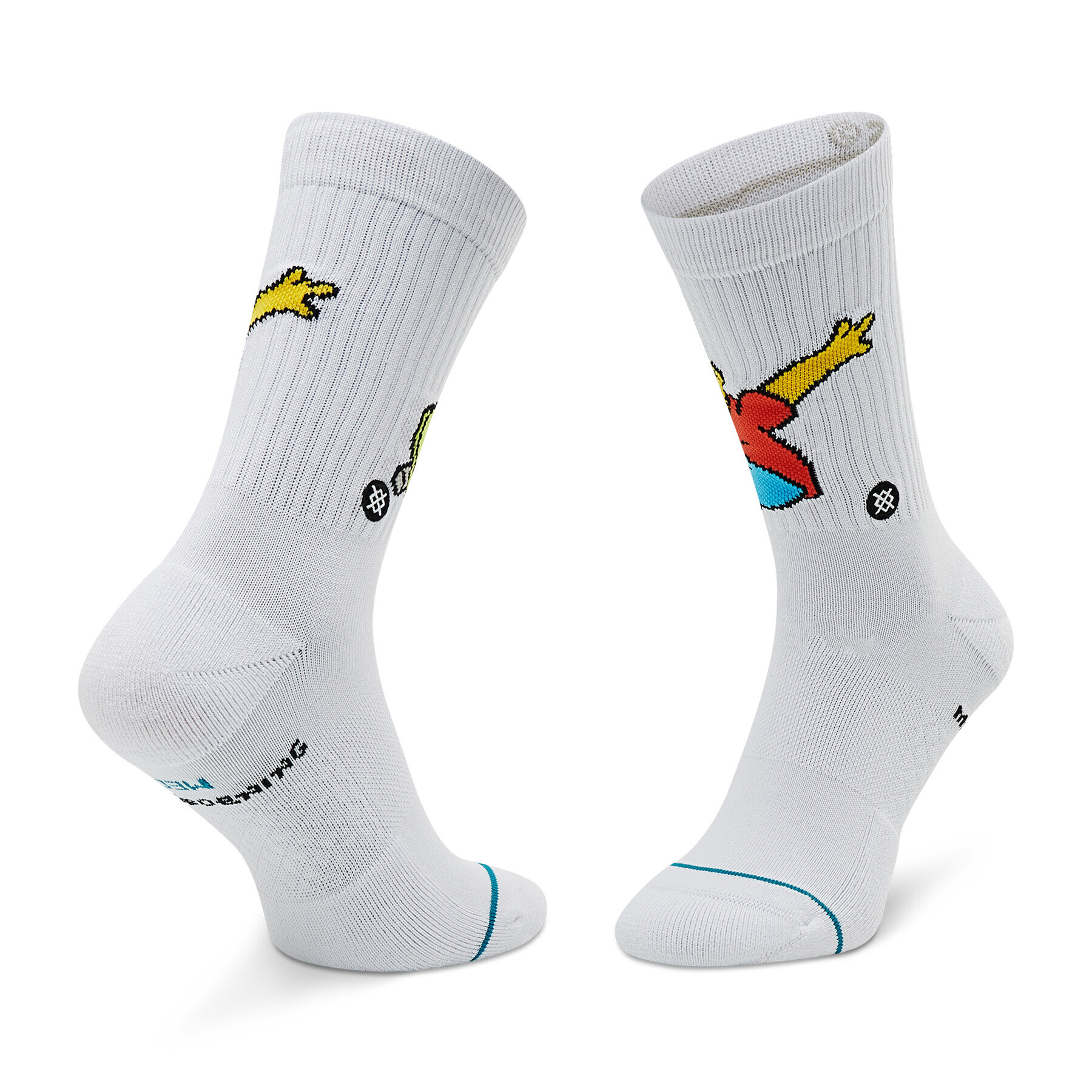 Stance Чорапи дълги мъжки Bart Simpson A556A22BAR Бял - Pepit.bg