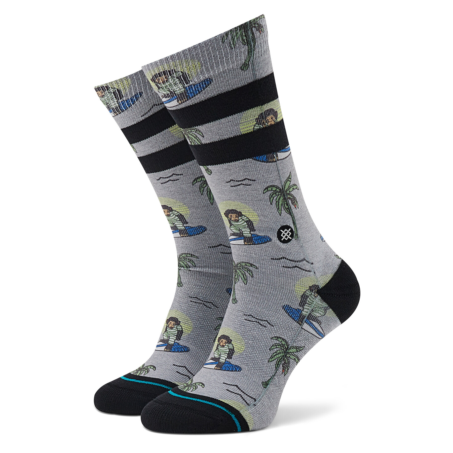 Stance Дълги чорапи unisex Surfing Monkey A556A21SMK Сив - Pepit.bg