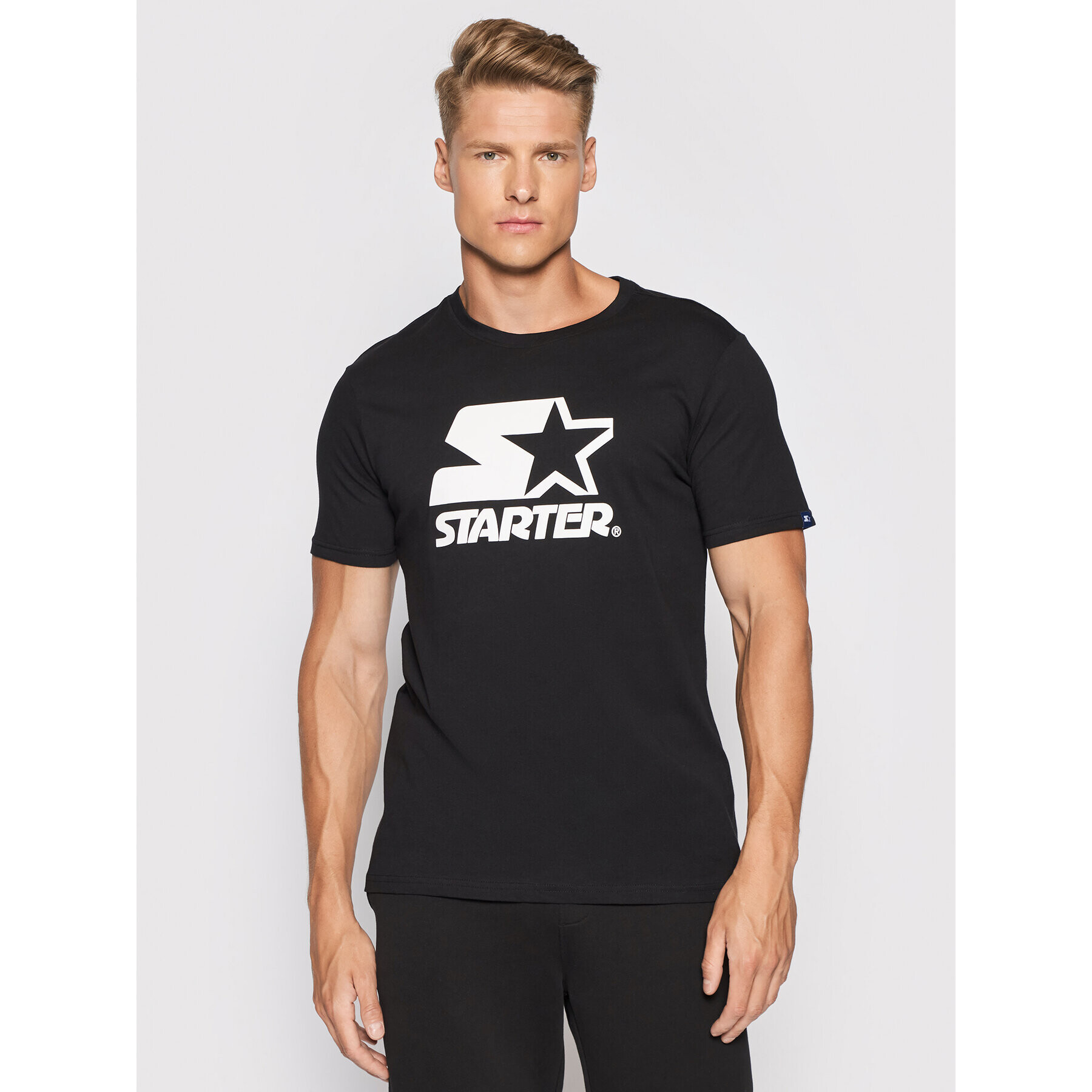 Starter Тишърт SMG-008-BD Черен Regular Fit - Pepit.bg