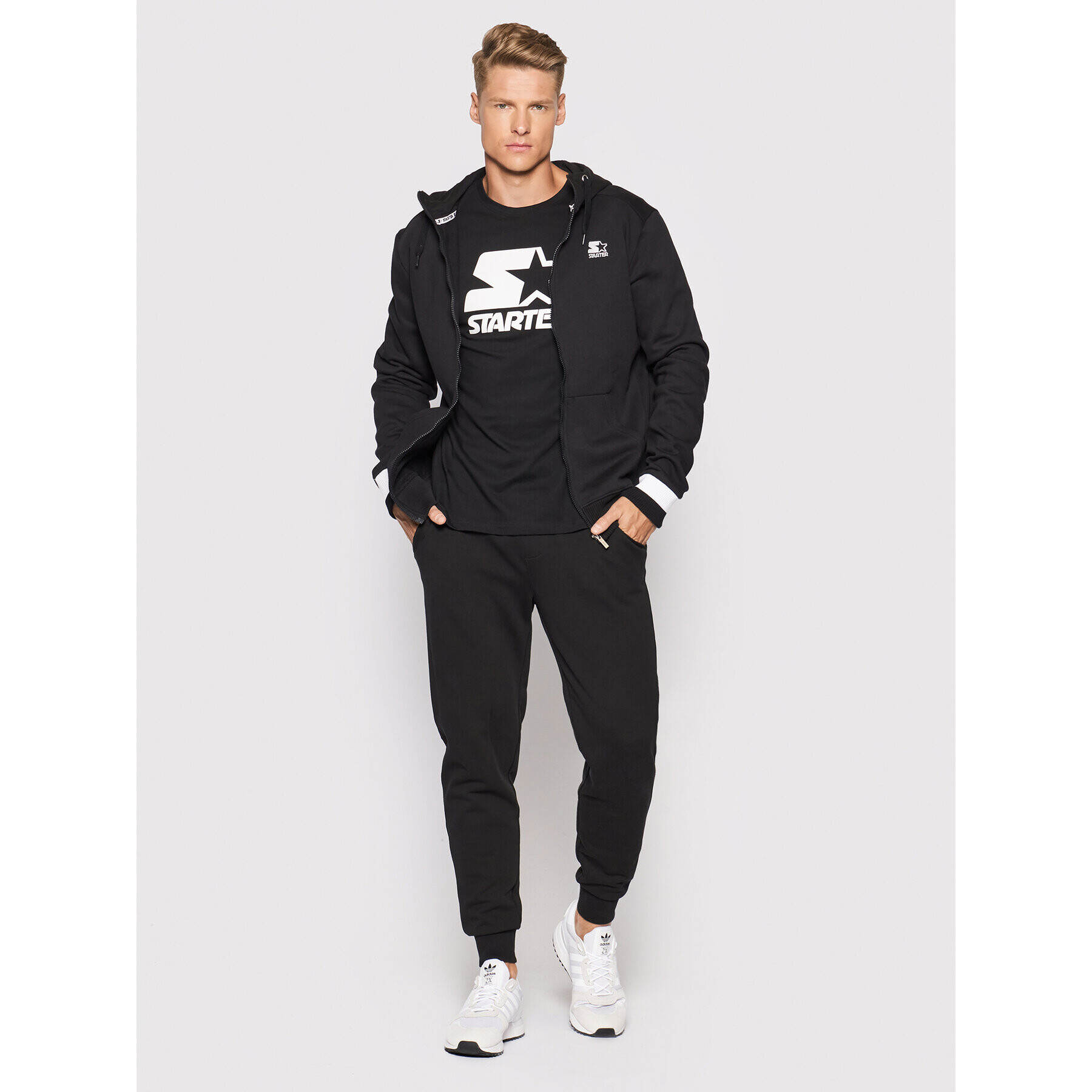 Starter Тишърт SMG-008-BD Черен Regular Fit - Pepit.bg