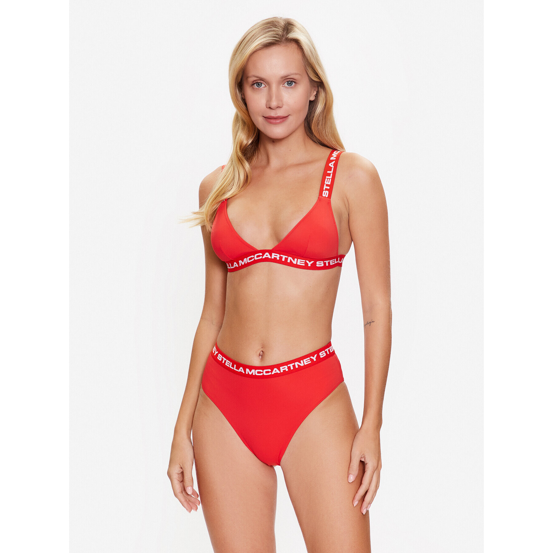 Stella McCartney Долнище на бански Logo Classic S7B2C1890.63012 Червен - Pepit.bg