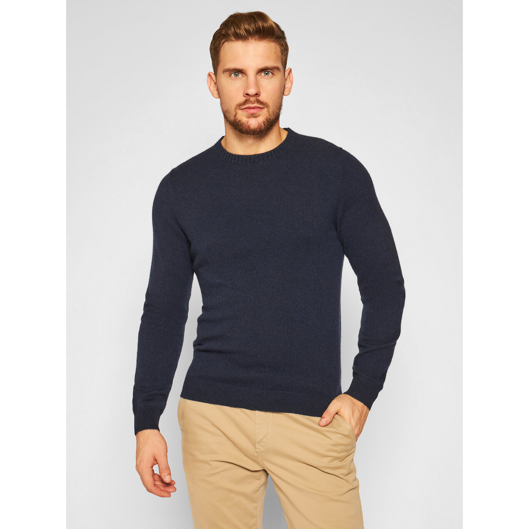 Stenströms Пуловер 4 200 412 255 Тъмносин Regular Fit - Pepit.bg