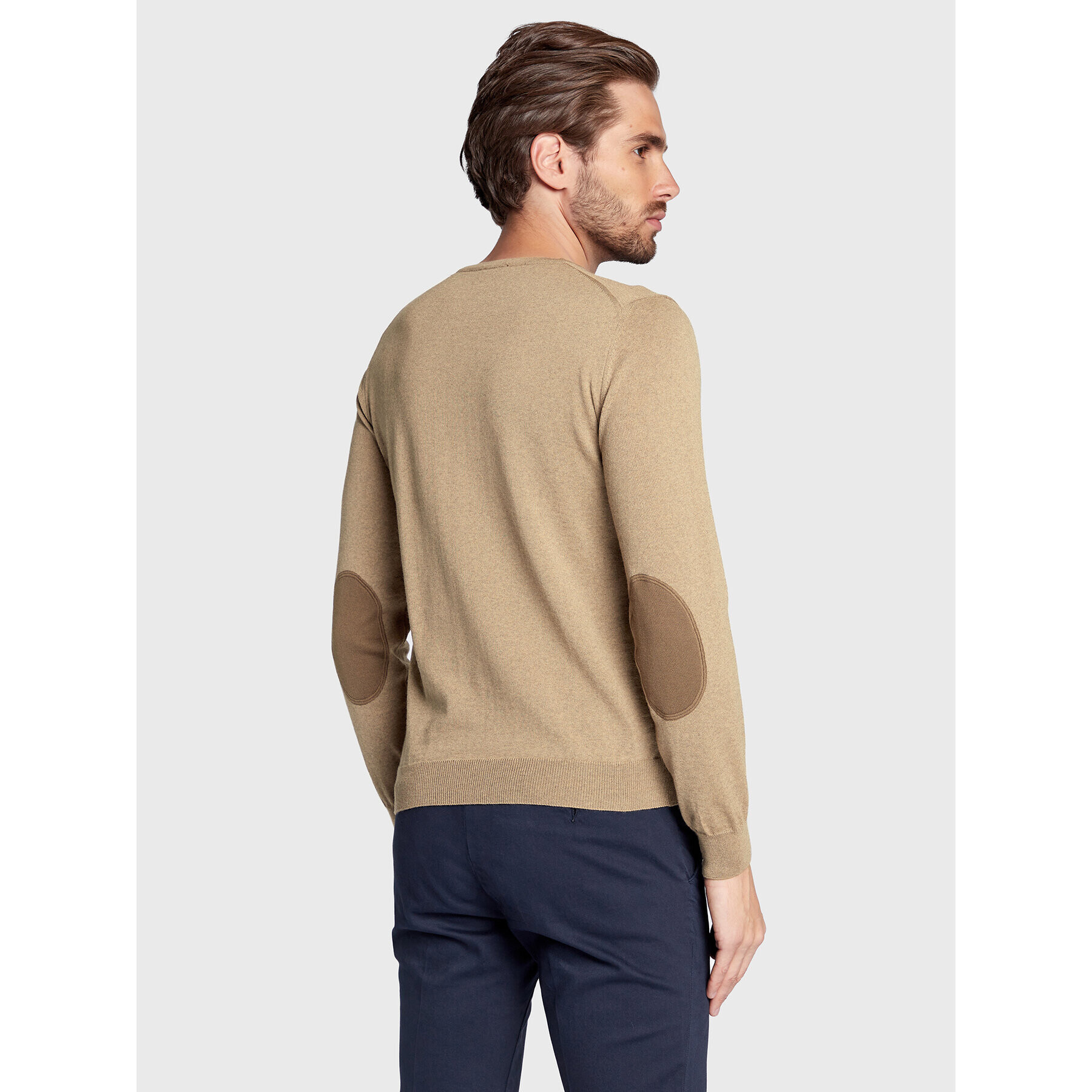 Stenströms Пуловер 422380 1355 Кафяв Regular Fit - Pepit.bg