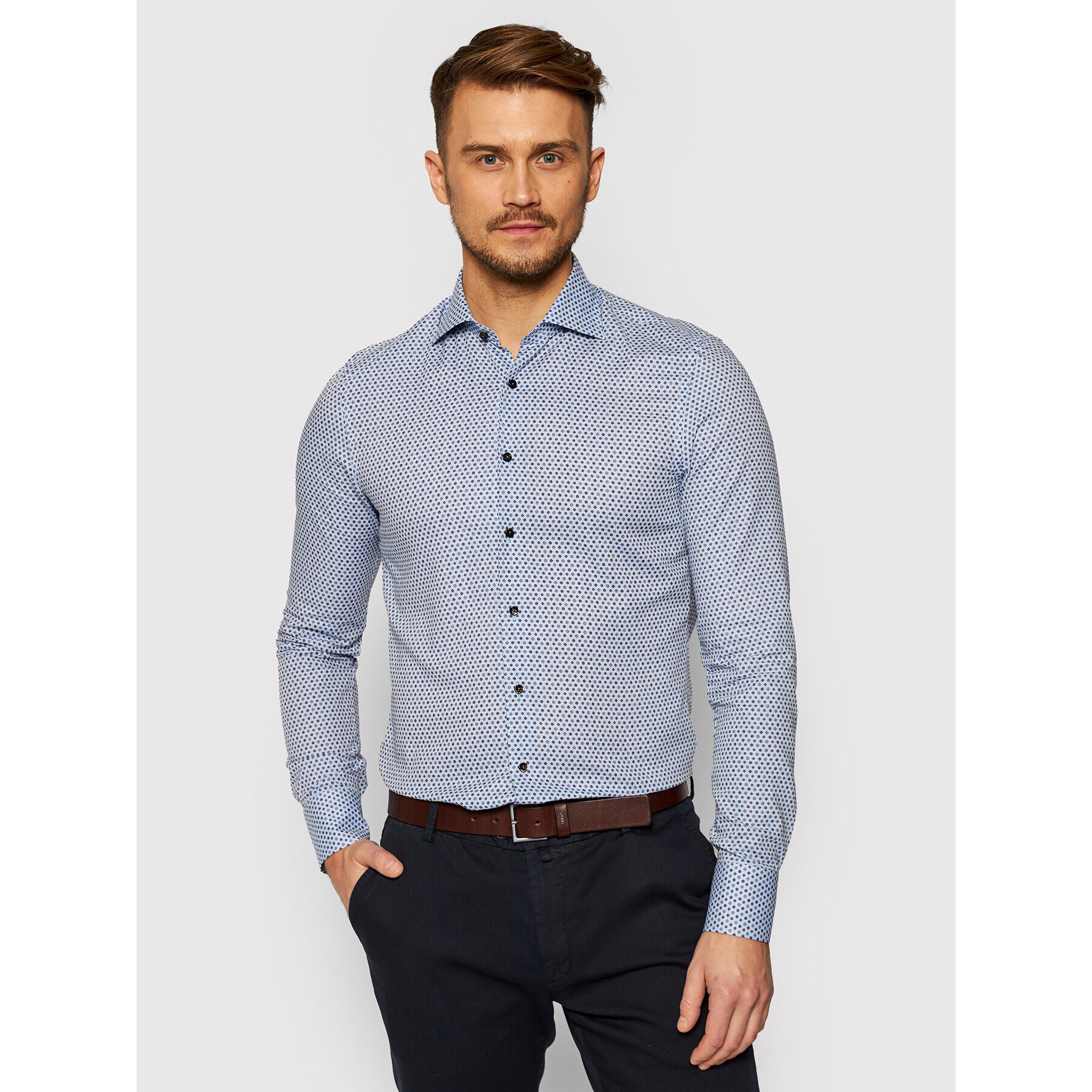 Stenströms Риза 7 129 018 049 Син Slim Fit - Pepit.bg