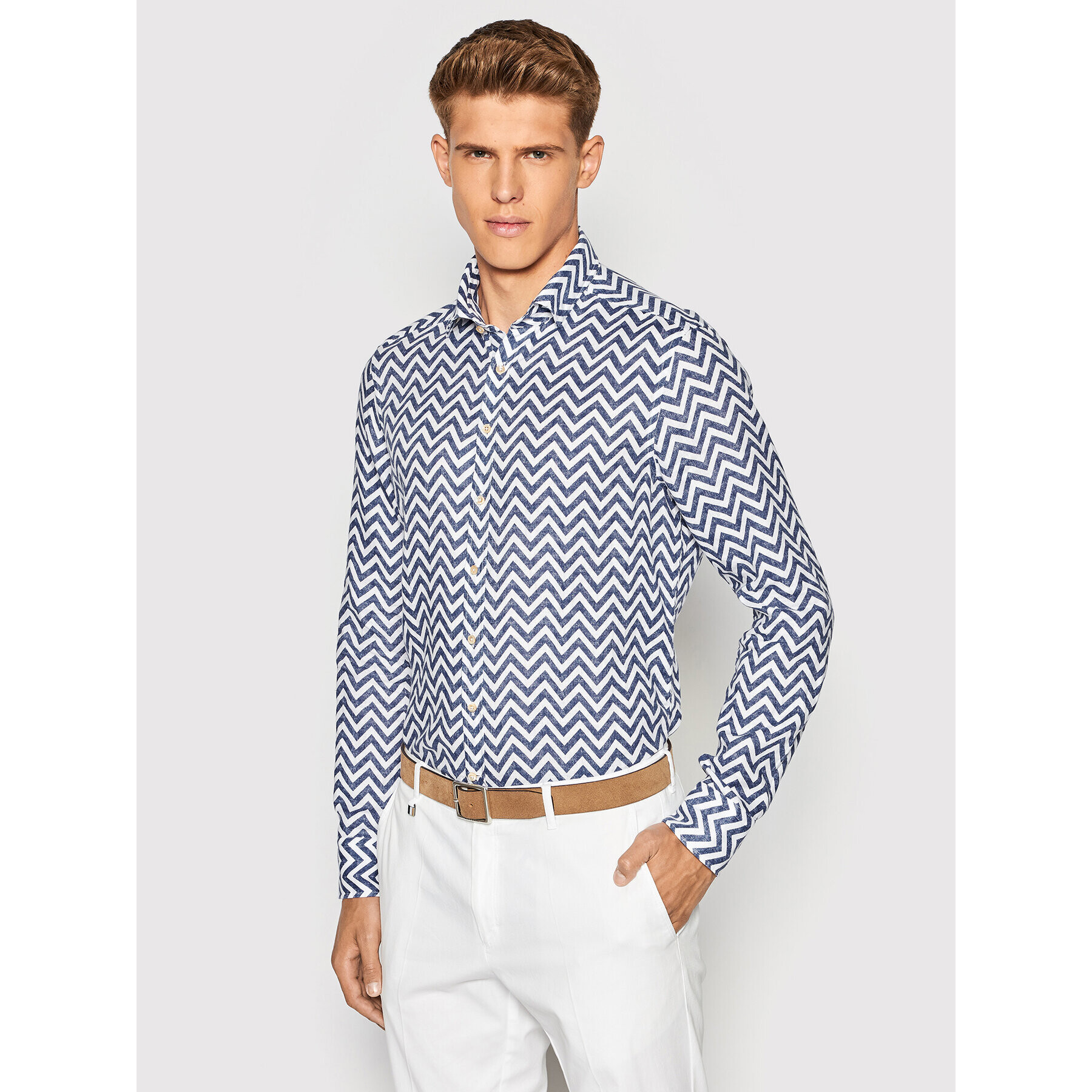 Stenströms Риза 774921 8379 Син Slim Fit - Pepit.bg