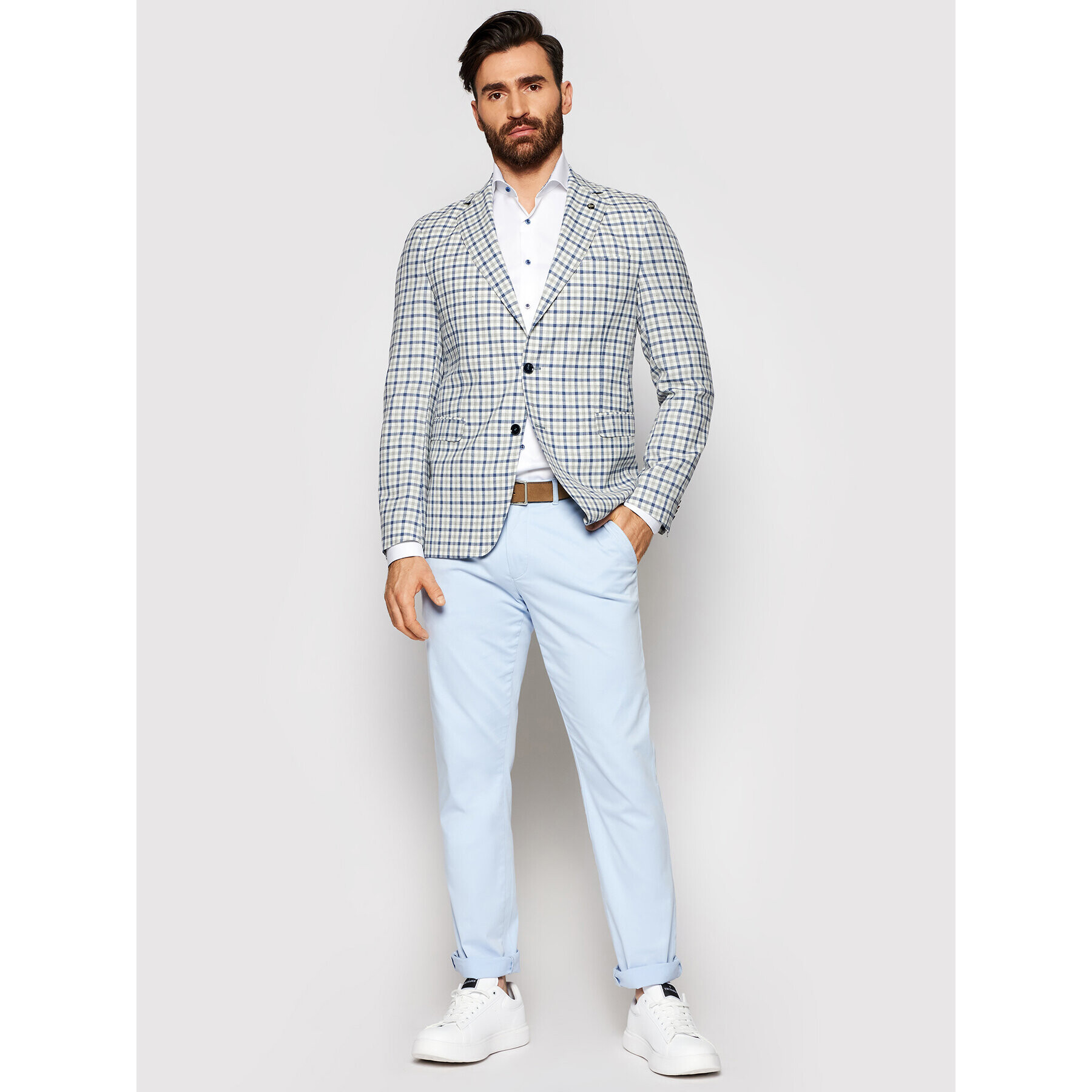 Stenströms Риза 784111 2379 Бял Slim Fit - Pepit.bg