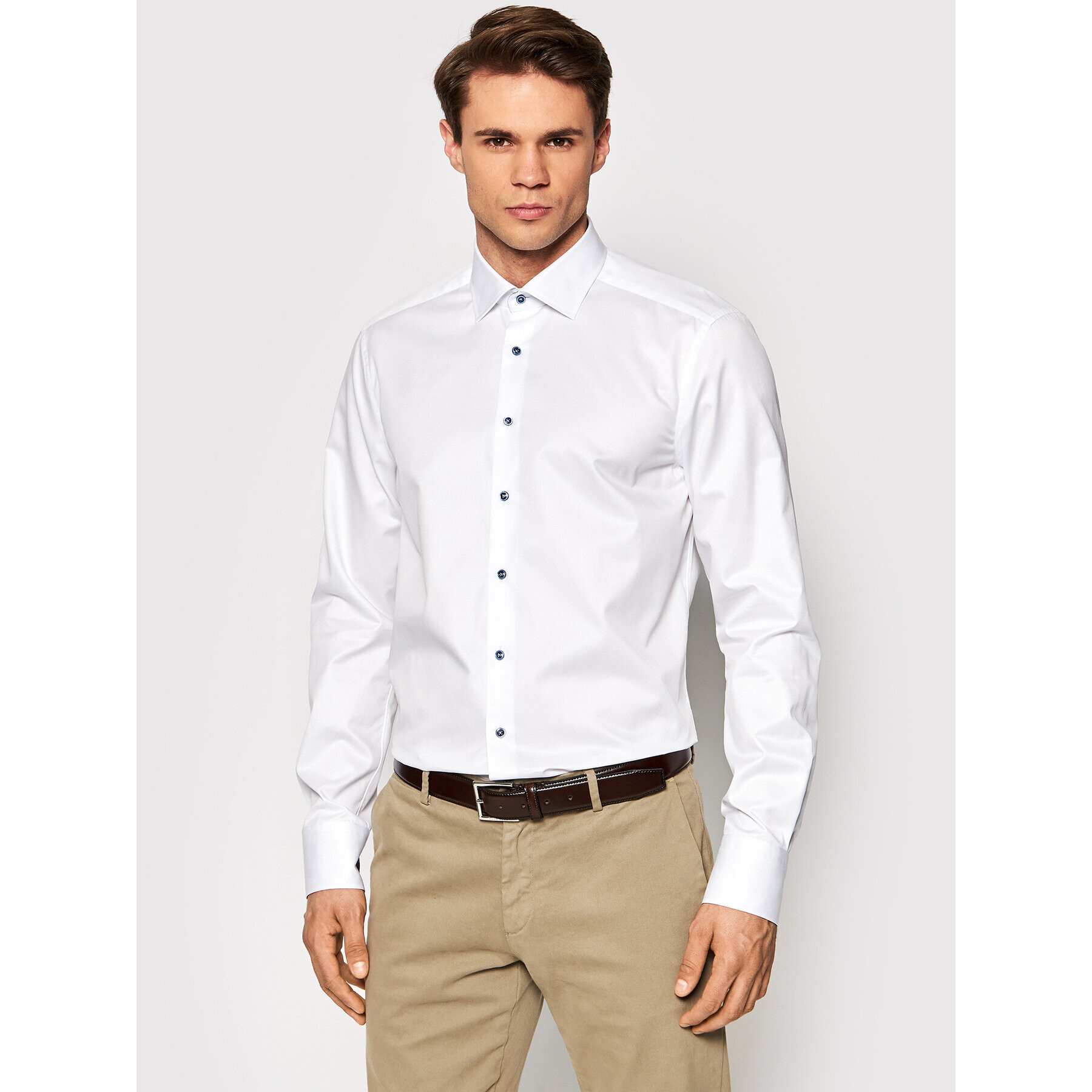 Stenströms Риза 784751 1939 Бял Slim Fit - Pepit.bg