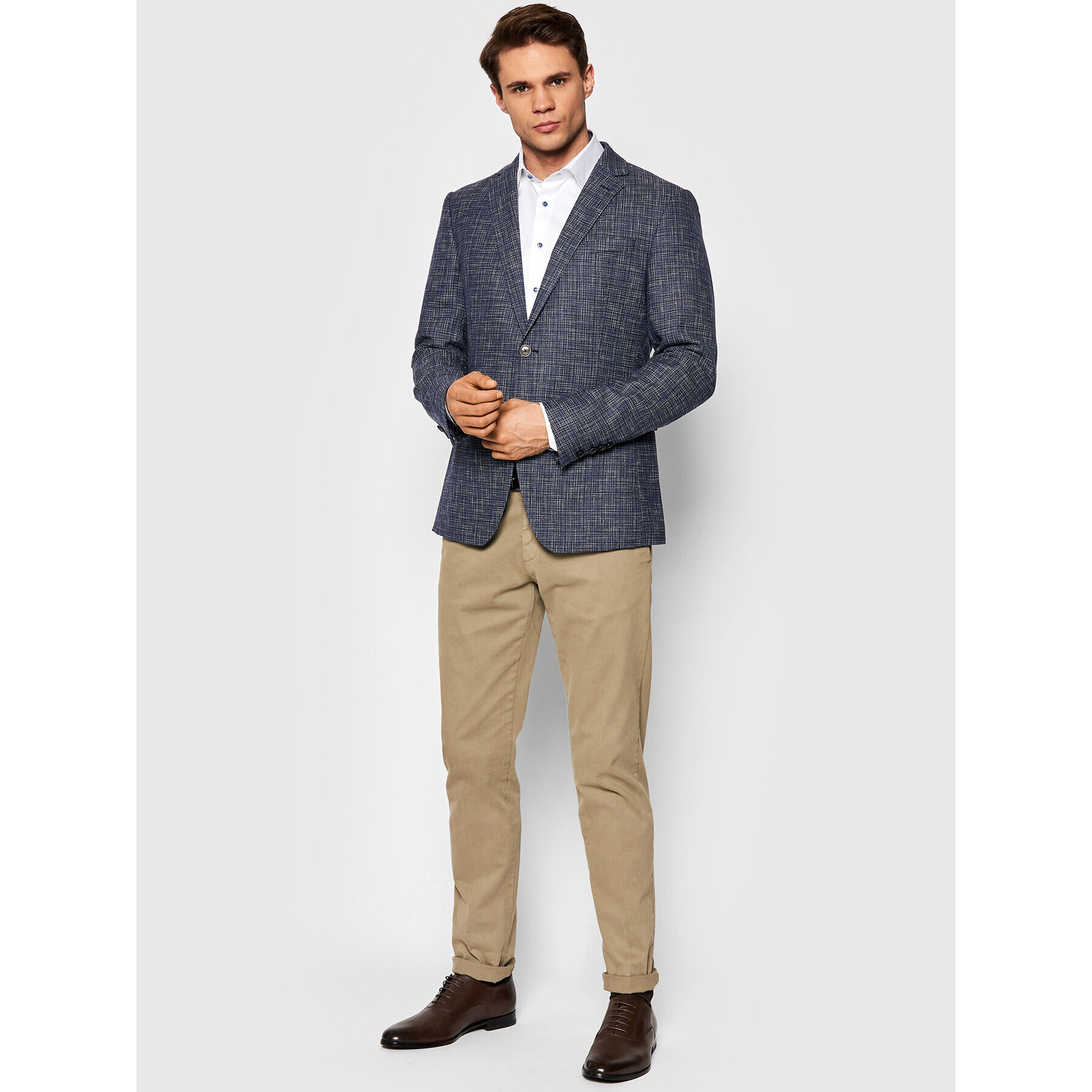 Stenströms Риза 784751 1939 Бял Slim Fit - Pepit.bg