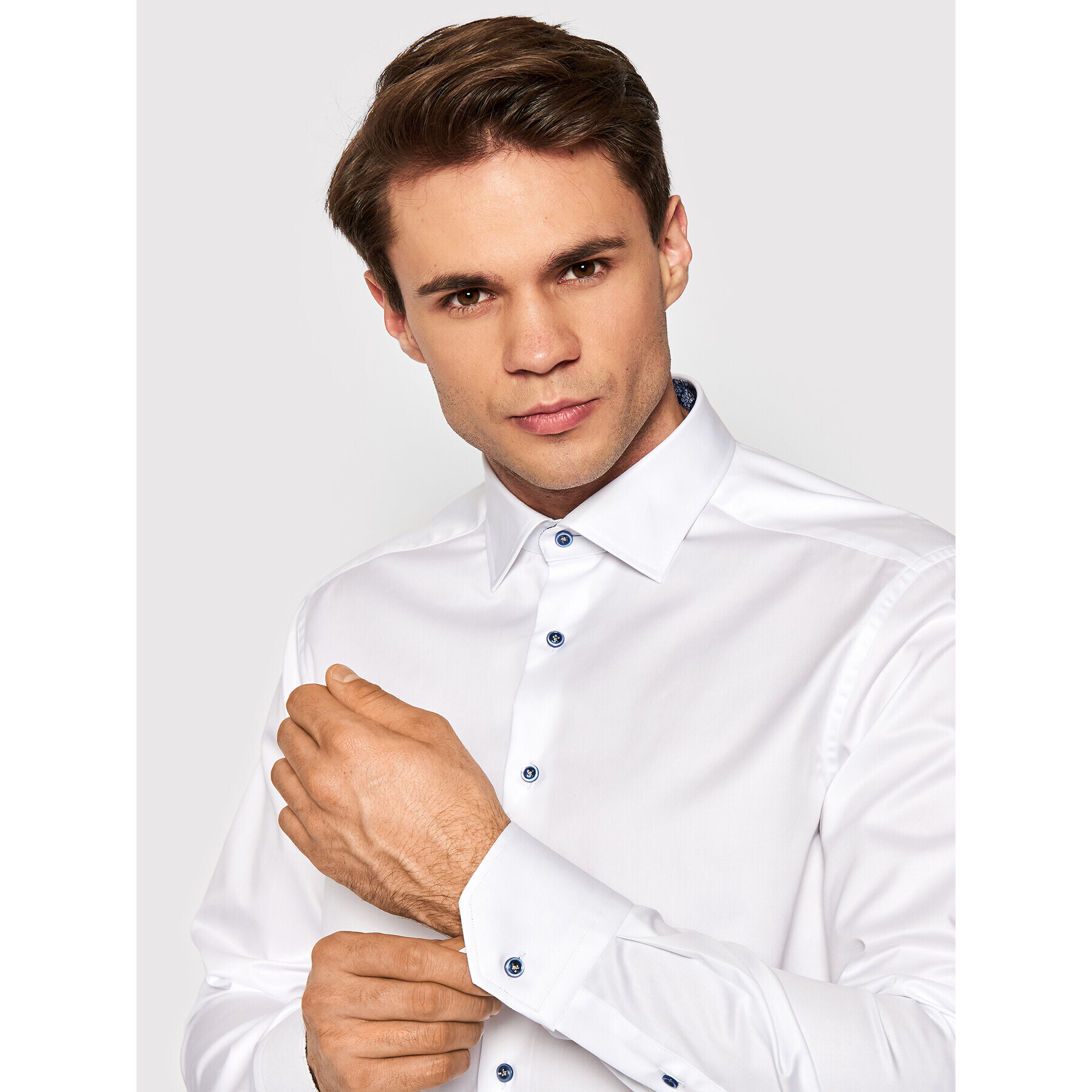 Stenströms Риза 784751 1939 Бял Slim Fit - Pepit.bg