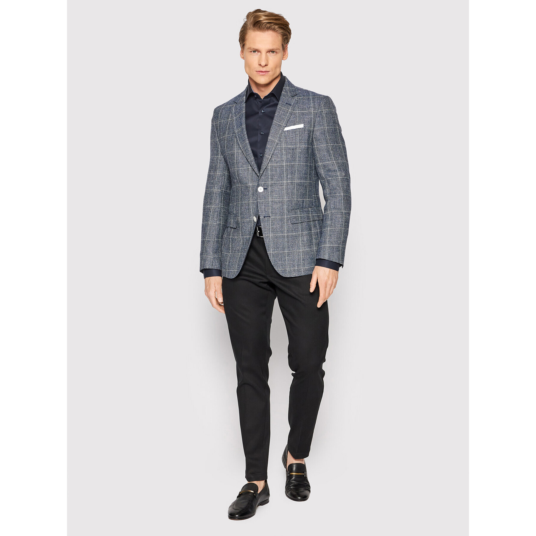 Stenströms Риза 784751 1944 Тъмносин Slim Fit - Pepit.bg