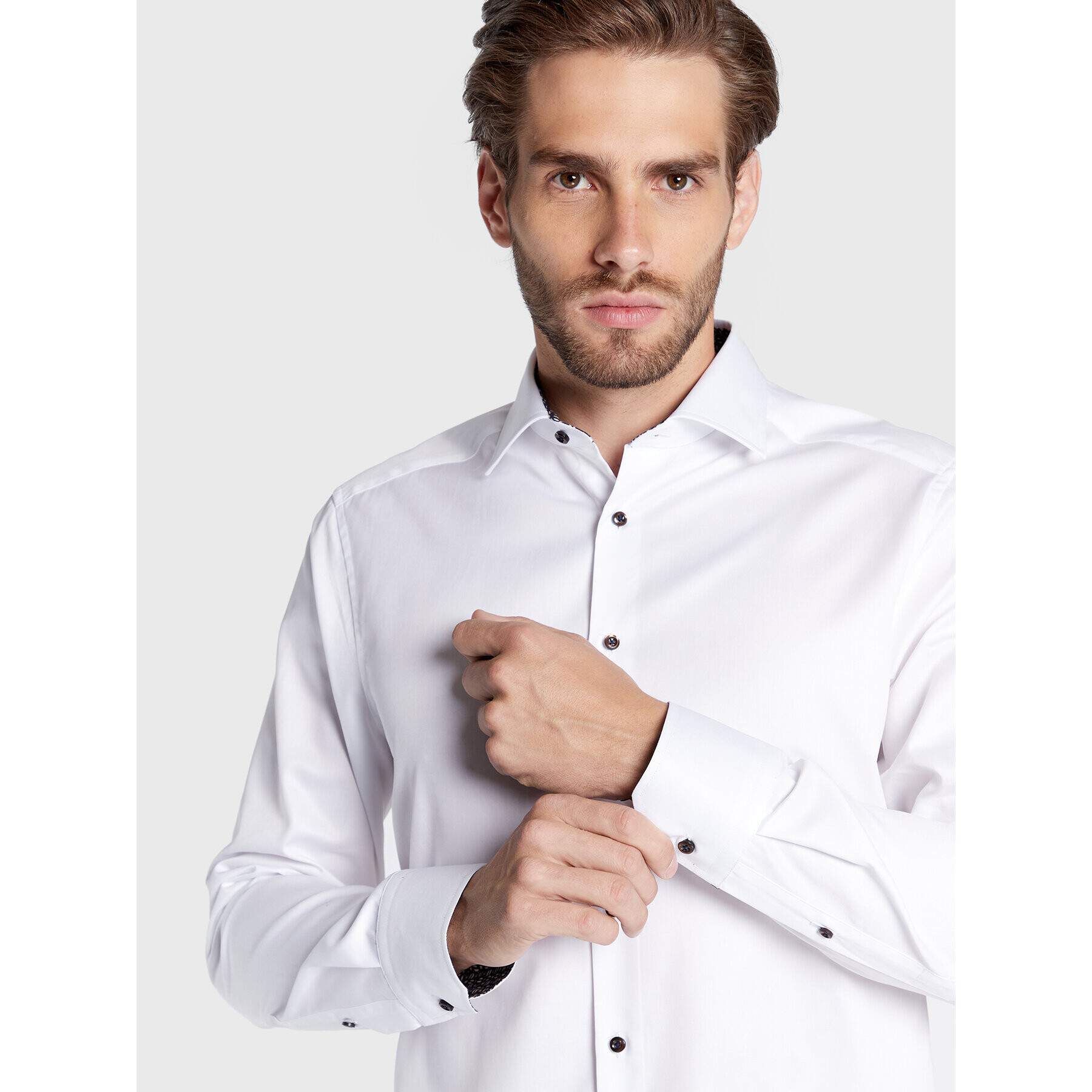 Stenströms Риза 784751 1962 Бял Slim Fit - Pepit.bg