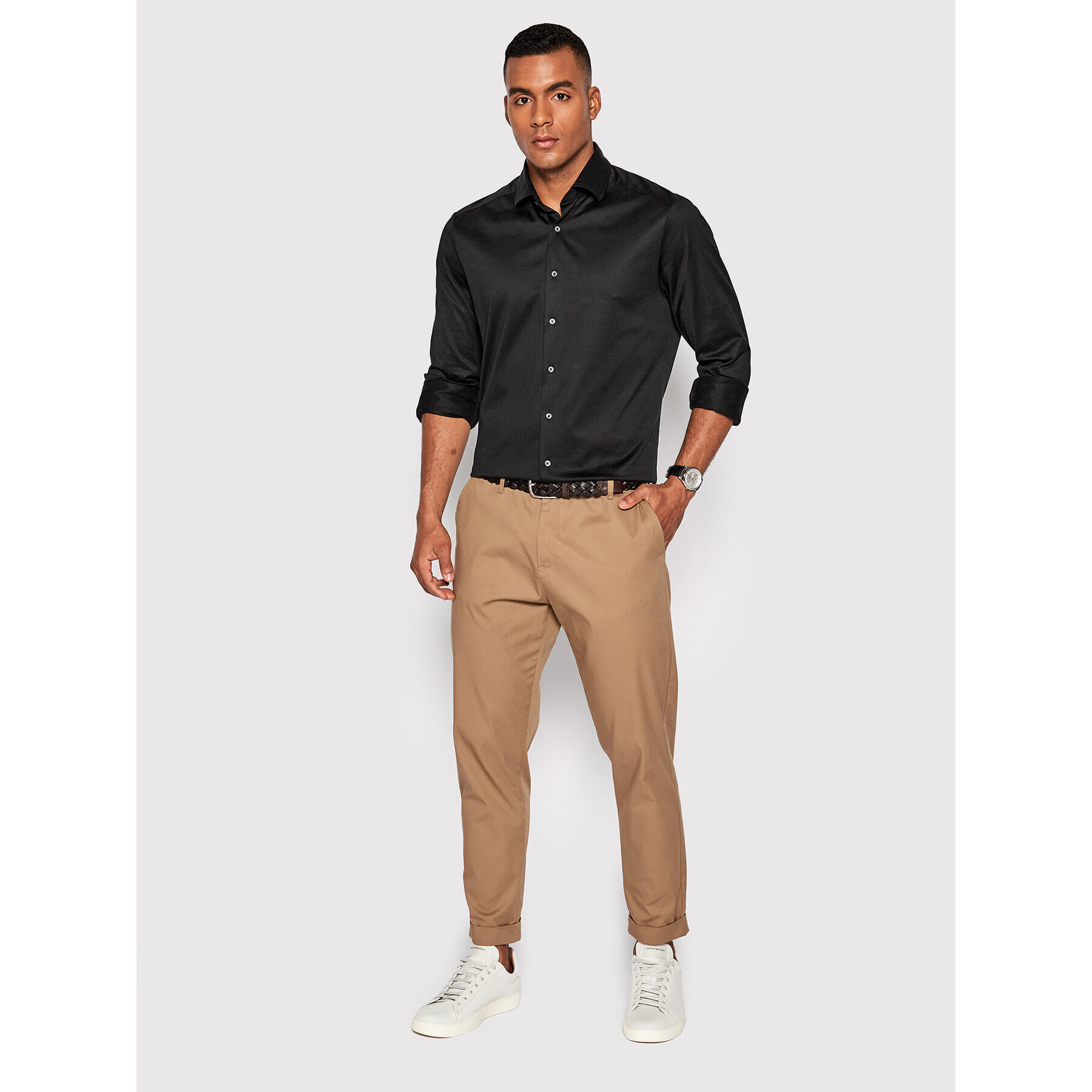 Stenströms Риза 840000 8270 Черен Slim Fit - Pepit.bg