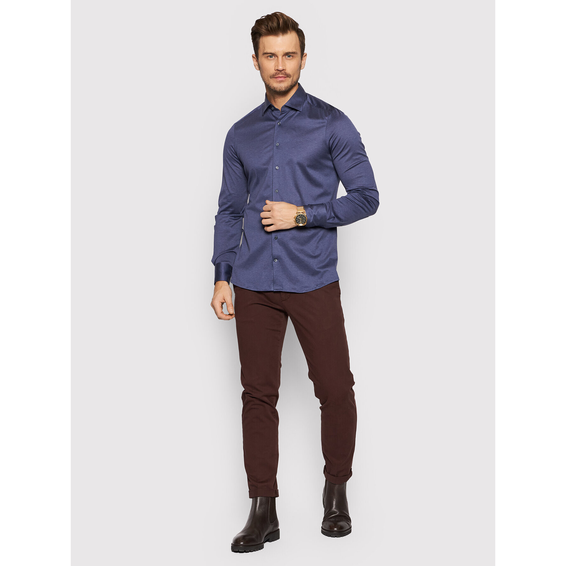 Stenströms Риза 840000 8270 Син Slim Fit - Pepit.bg