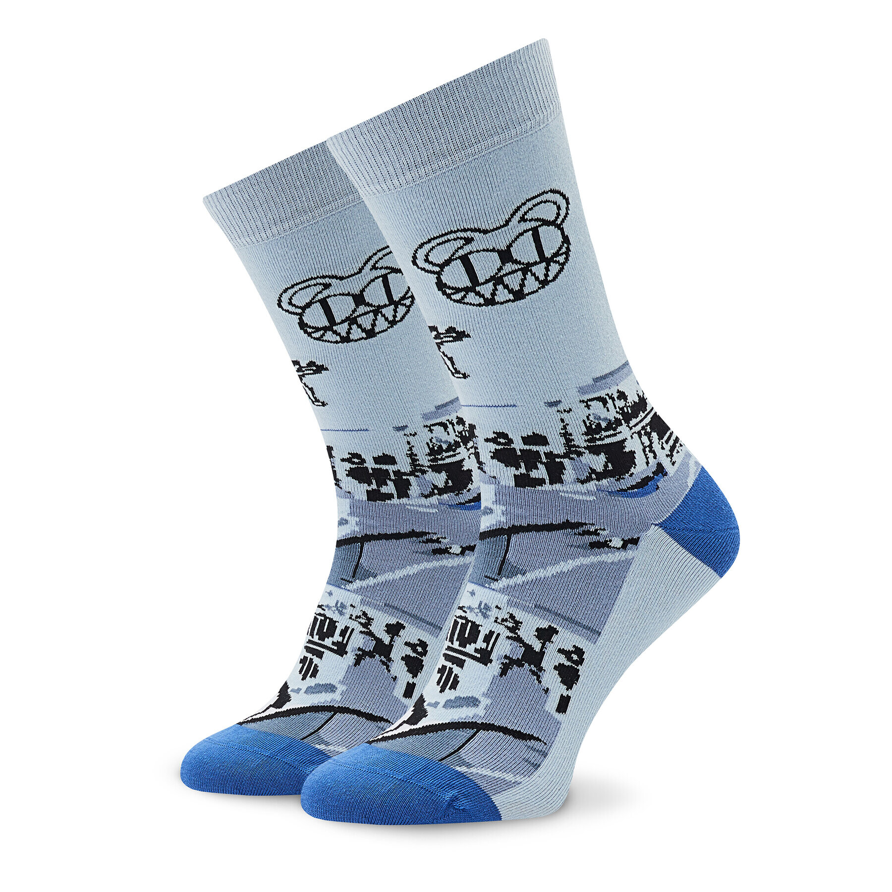 Stereo Socks Дълги чорапи unisex Computter Says No Син - Pepit.bg