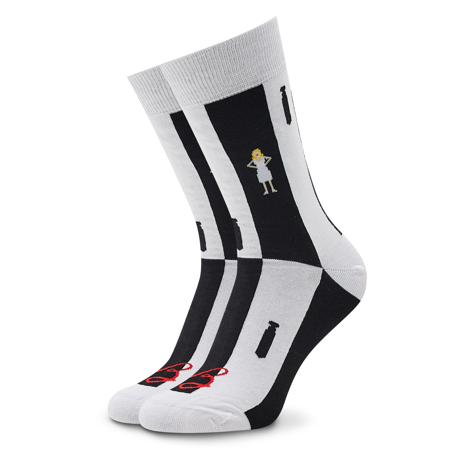 Stereo Socks Дълги чорапи unisex Perpendicular Бял - Pepit.bg