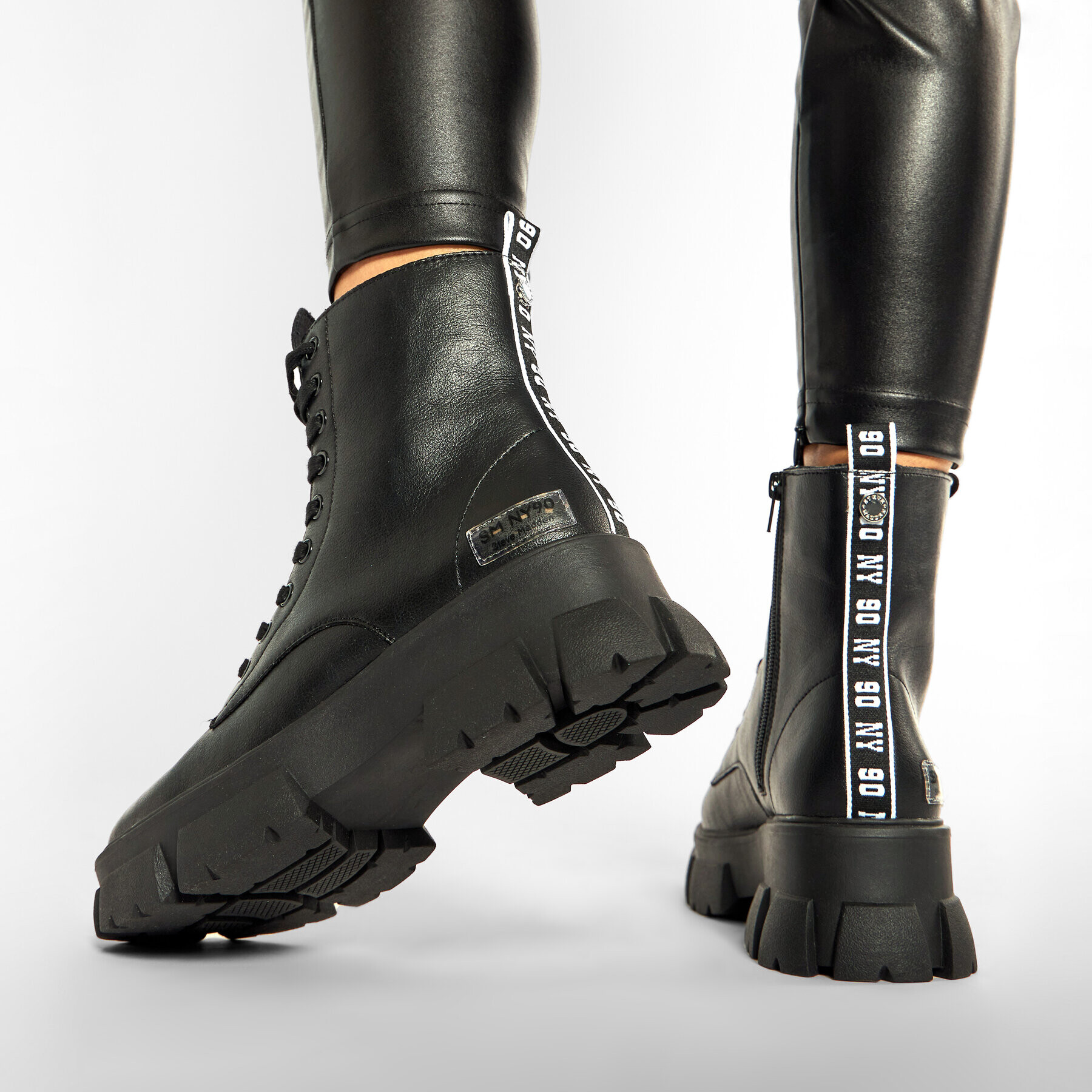 Steve Madden Боти Tanker SM11001261-03001-017 Черен - Pepit.bg