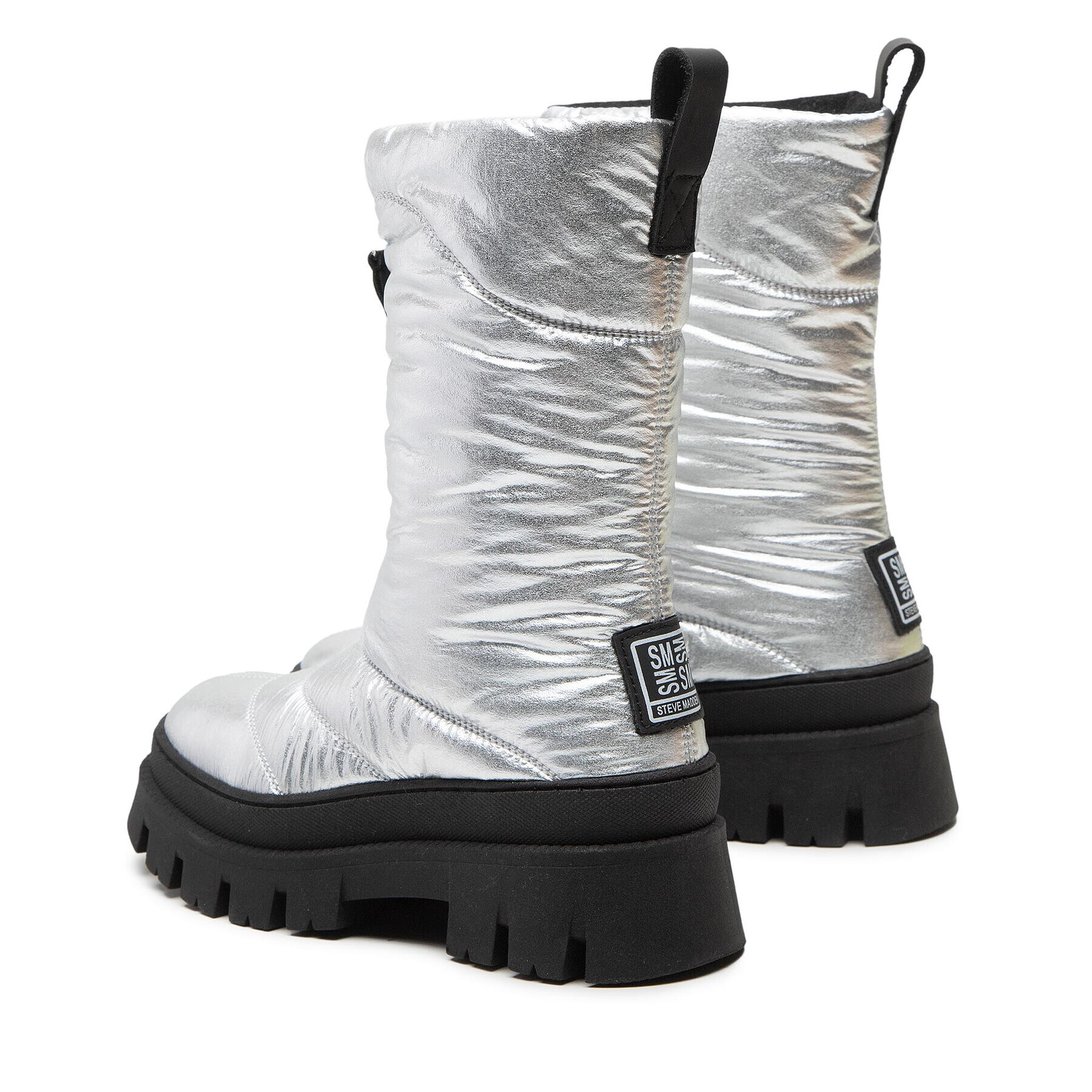 Steve Madden Ботуши Savannah SM11002017-04004-751 Сребрист - Pepit.bg