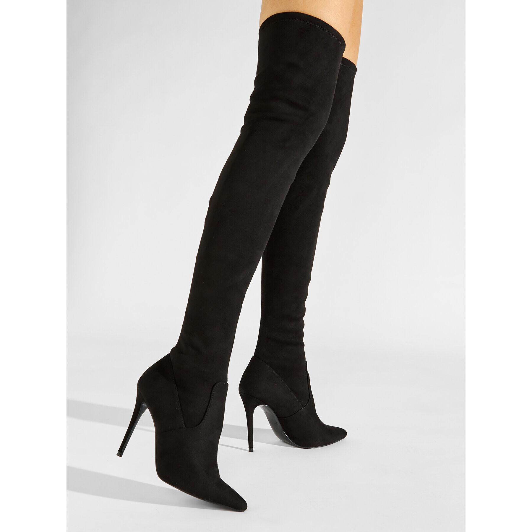 Steve Madden Чизми Dade Overknee Boot SM11000150-04001-001 Черен - Pepit.bg