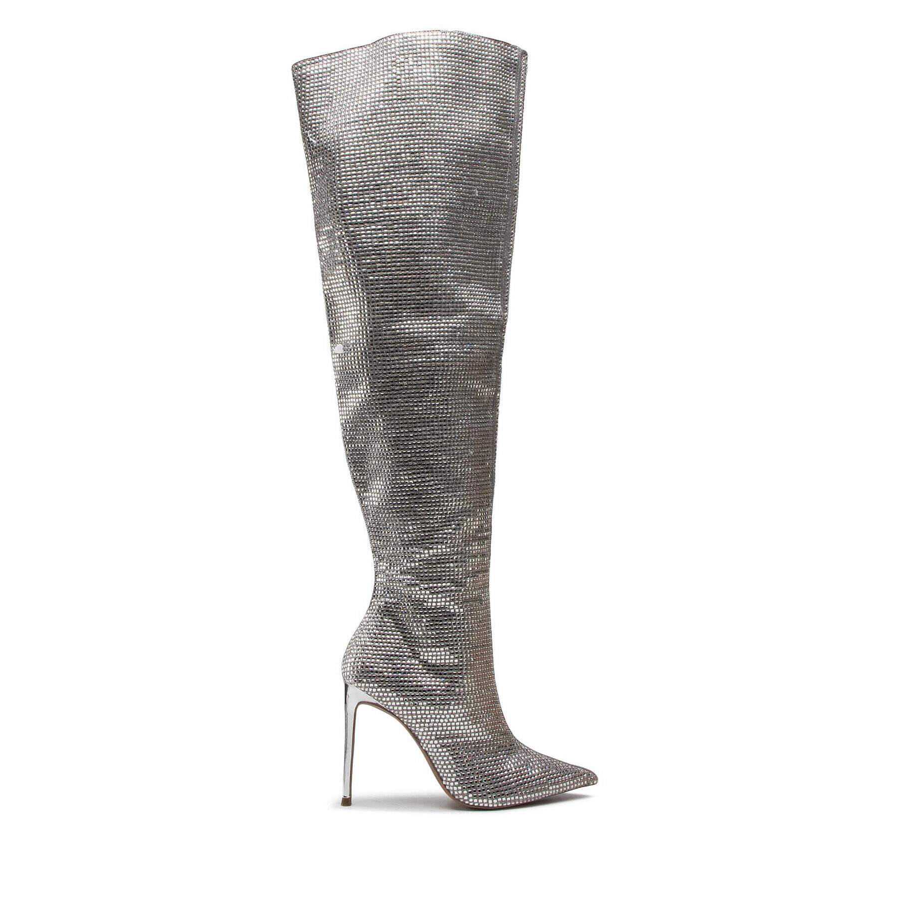 Steve Madden Чизми Skyscraper SM11001613-02003-998 Сребрист - Pepit.bg