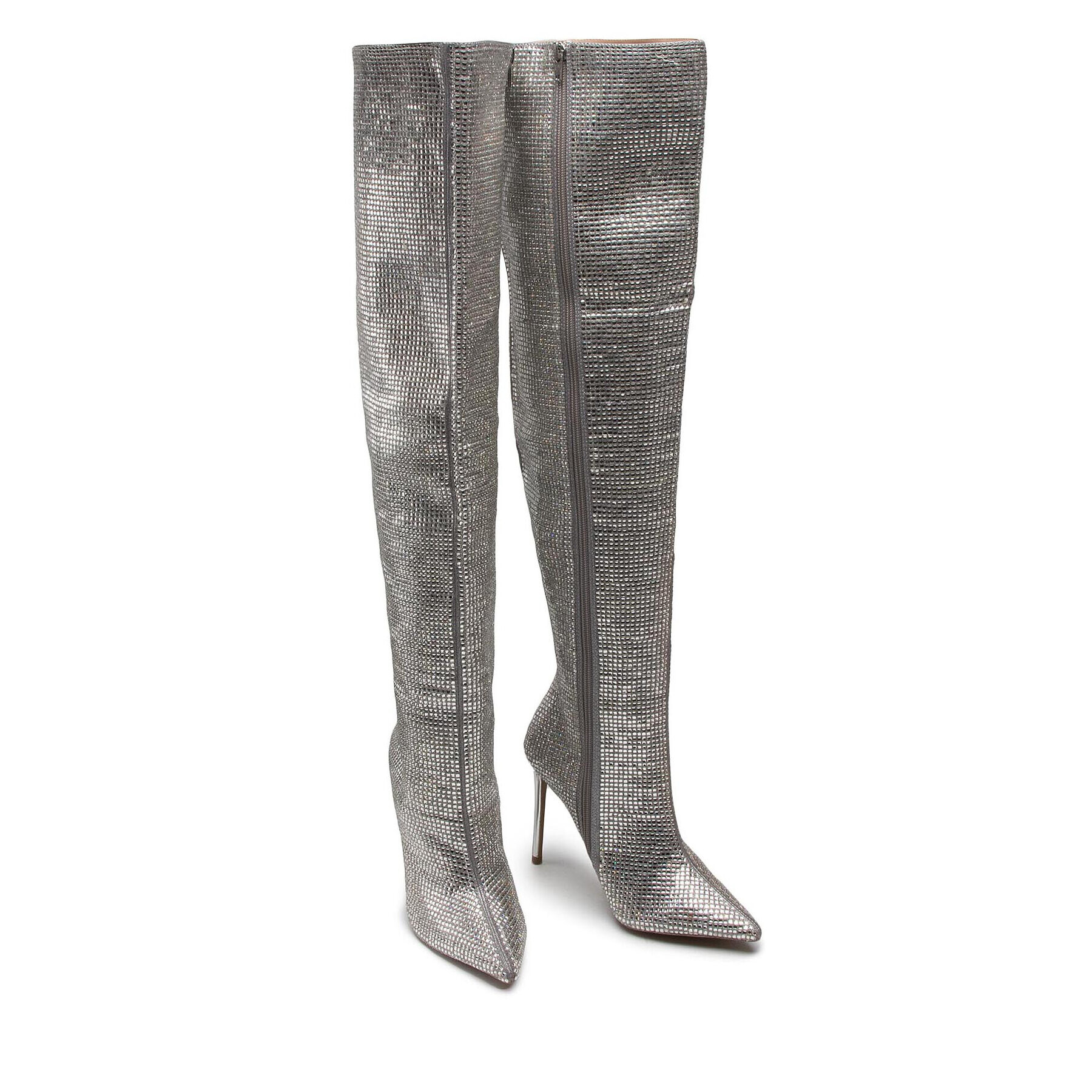 Steve Madden Чизми Skyscraper SM11001613-02003-998 Сребрист - Pepit.bg