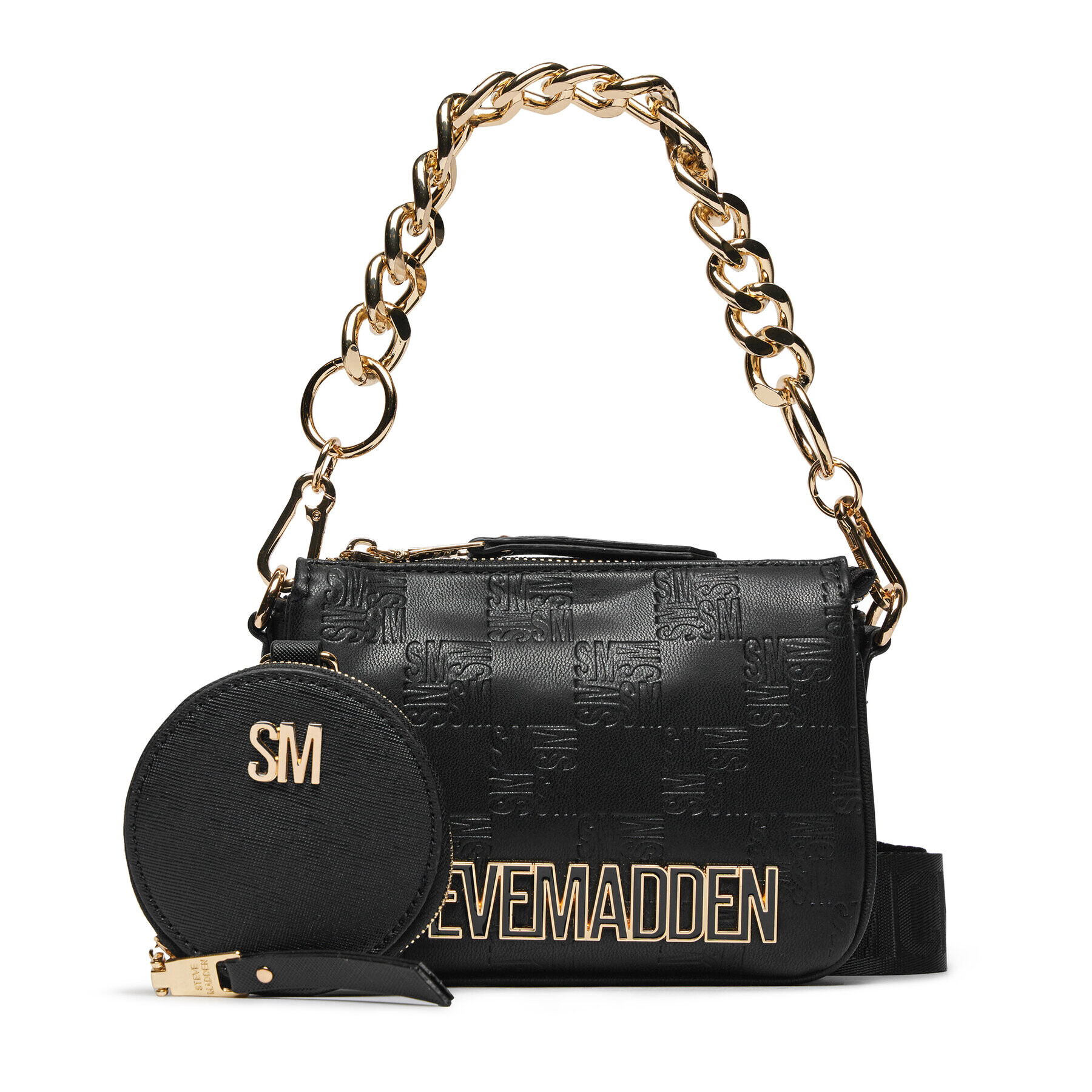 Steve Madden Дамска чанта Bminiroy SM13001086-BLK Черен - Pepit.bg