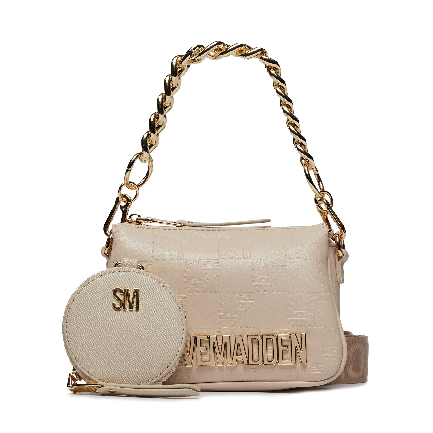 Steve Madden Дамска чанта Bminiroy SM13001086-BNE Бежов - Pepit.bg