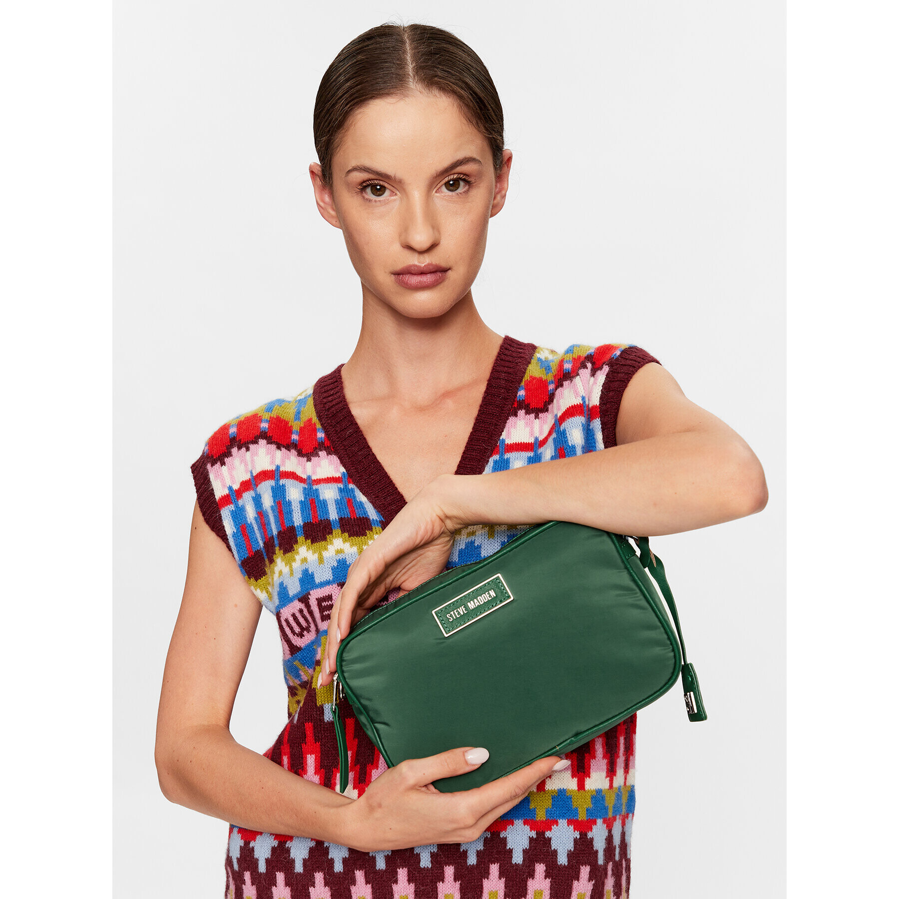 Steve Madden Дамска чанта Bvader SM13000690 Зелен - Pepit.bg