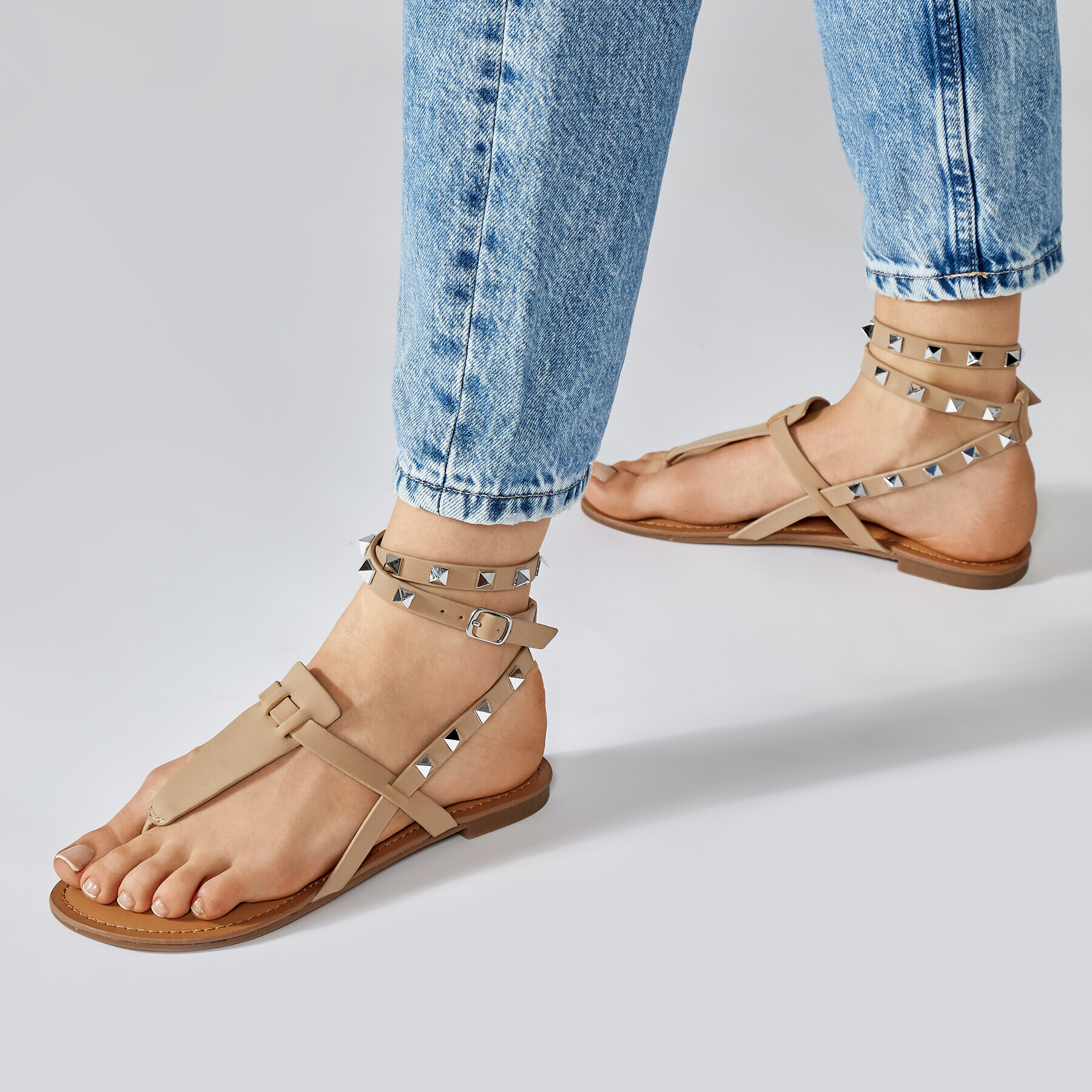 Steve Madden Сандали Sirena SM11001081-02002-748 Бежов - Pepit.bg