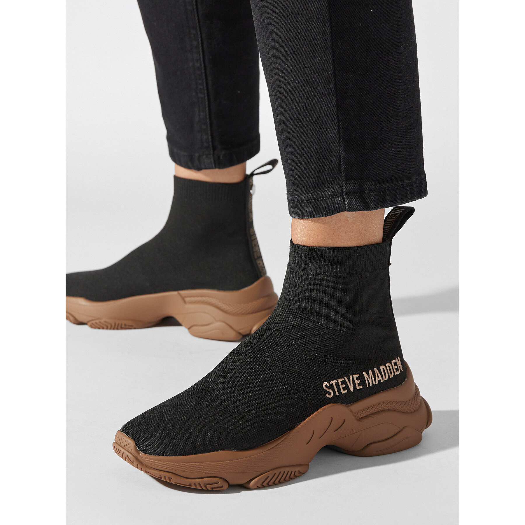 Steve Madden Сникърси Master SM11001442-04004-053 Черен - Pepit.bg