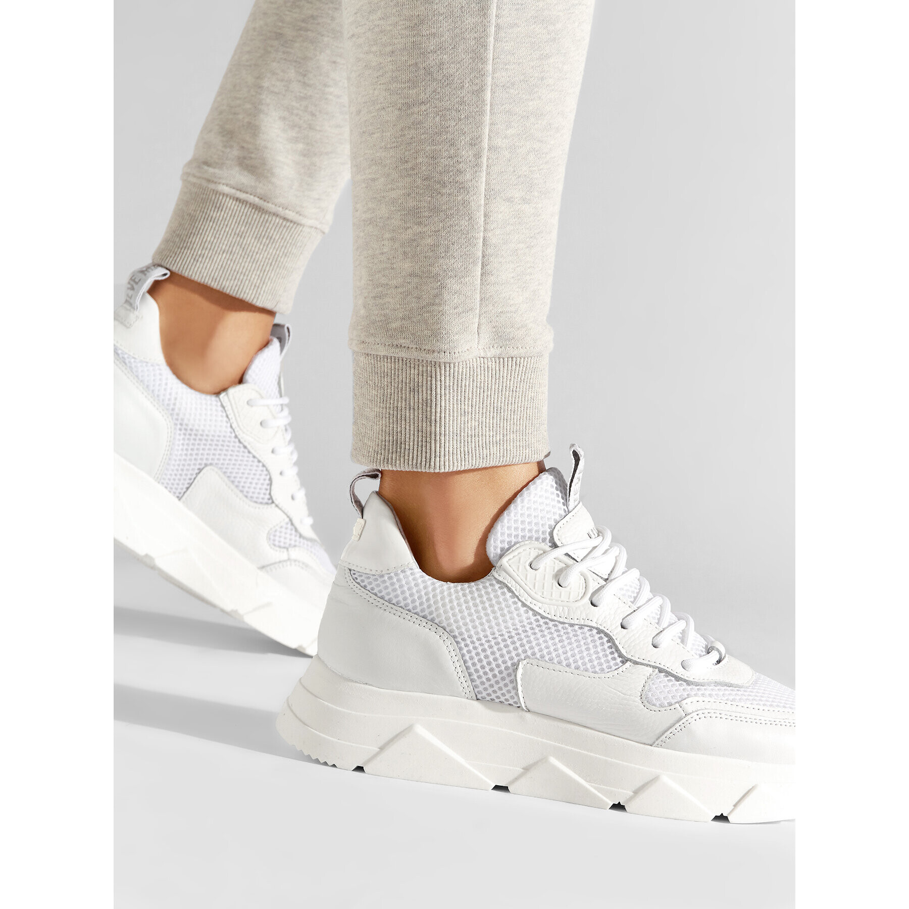Steve Madden Сникърси Pitty SM11001024-03007-WHM Бял - Pepit.bg