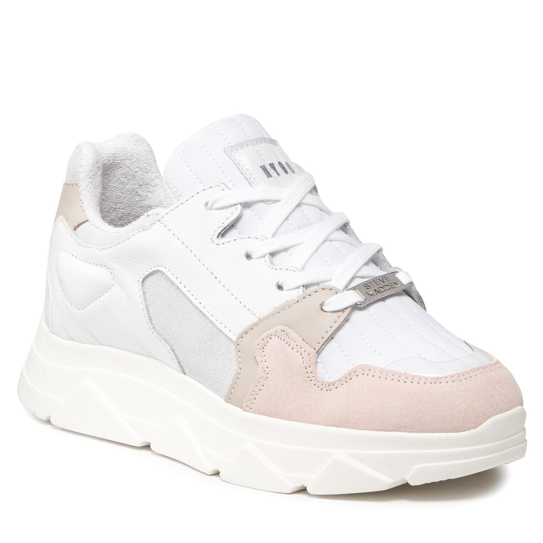 Steve Madden Сникърси Poppy SM11001665-03006 Бял - Pepit.bg