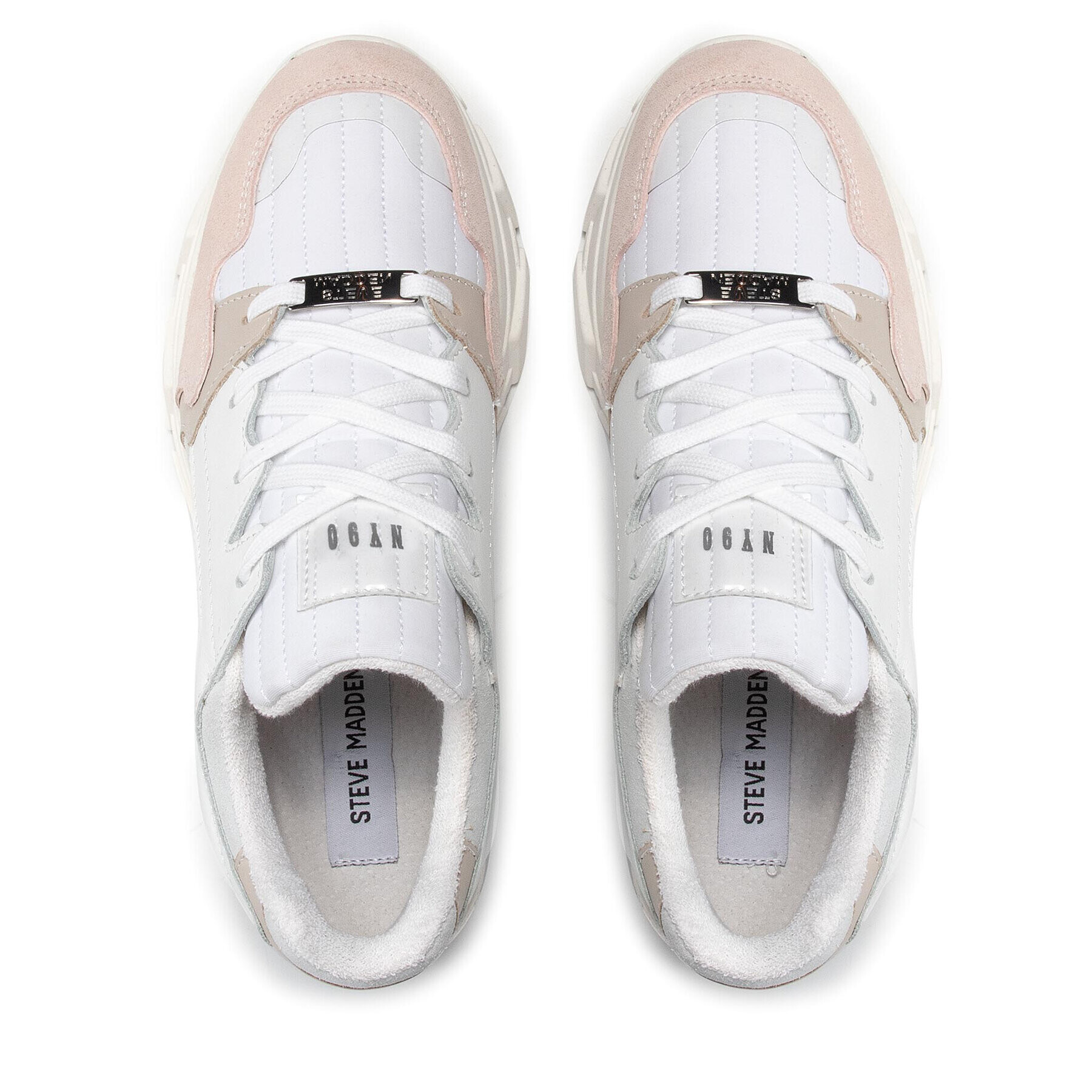Steve Madden Сникърси Poppy SM11001665-03006 Бял - Pepit.bg
