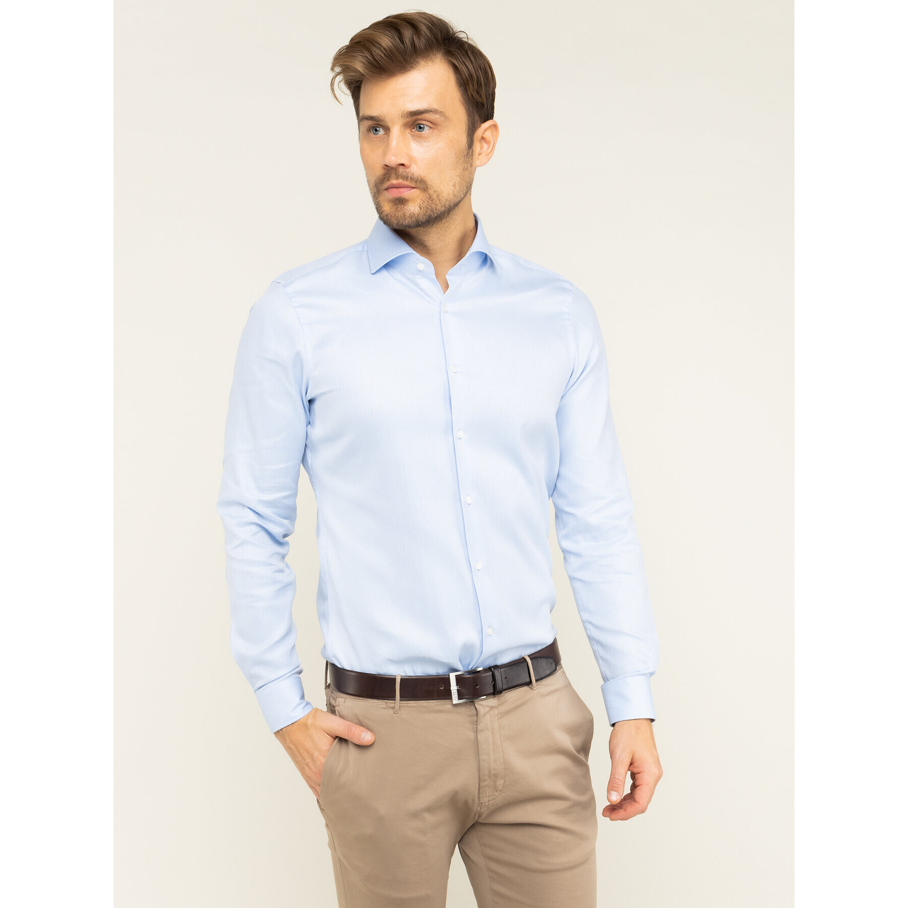 Strellson Риза Sereno 30017493 Син Slim Fit - Pepit.bg