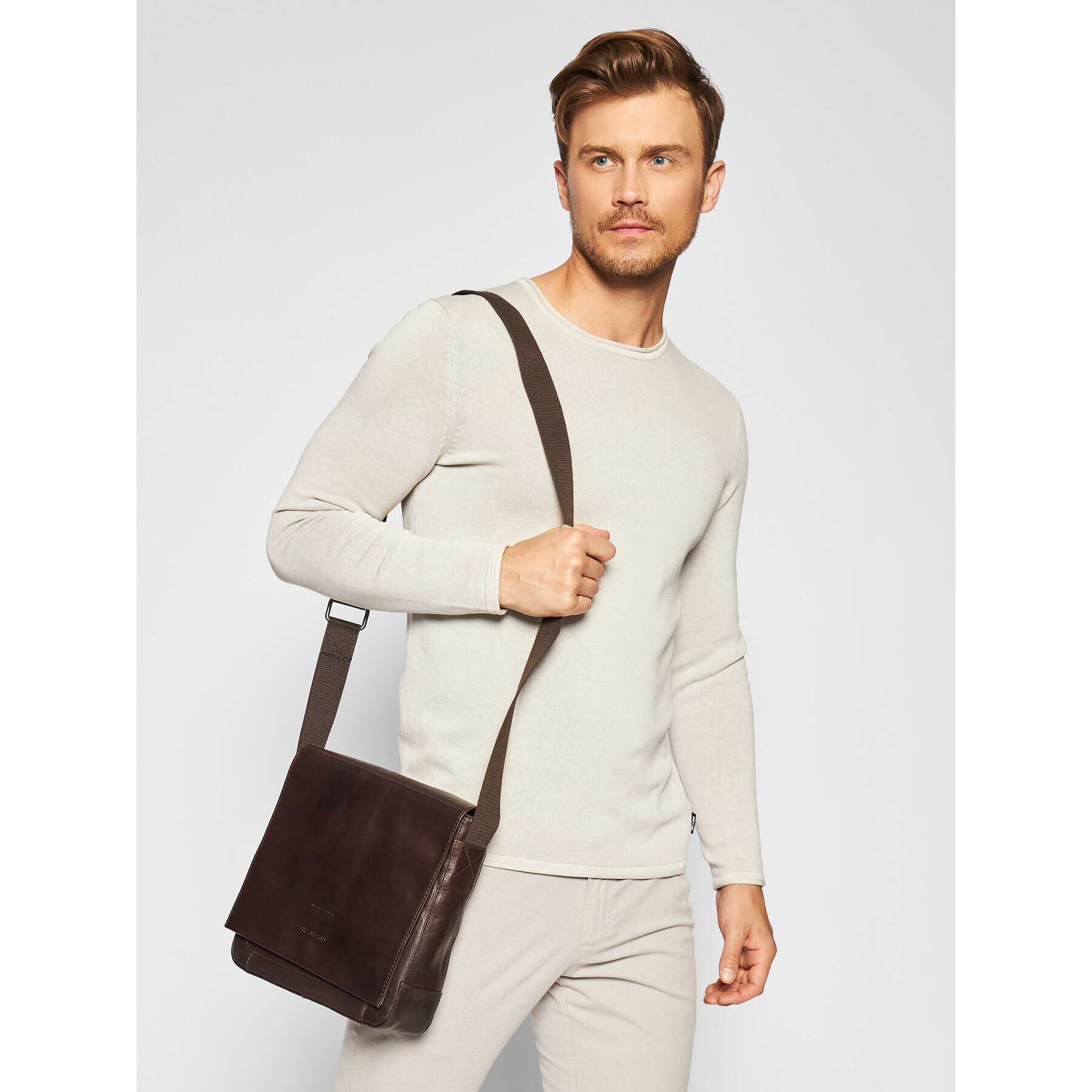 Strellson Сак Coleman 2.0 4010002313 Кафяв - Pepit.bg