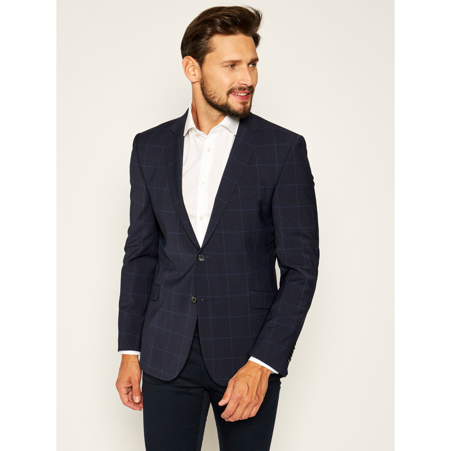 Strellson Сако 30018232 Тъмносин Slim Fit - Pepit.bg