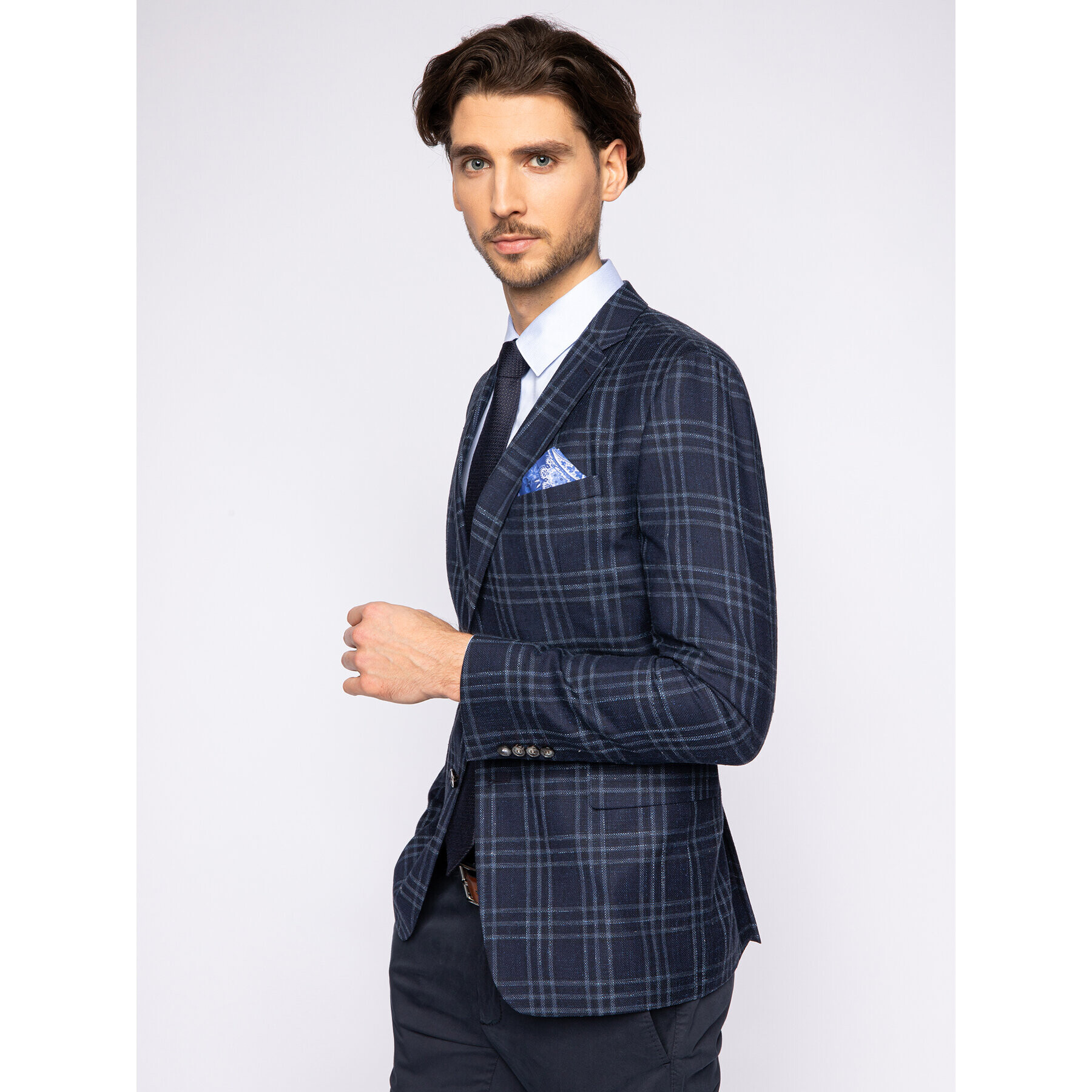 Strellson Сако Alzer 30019200 Тъмносин Slim Fit - Pepit.bg