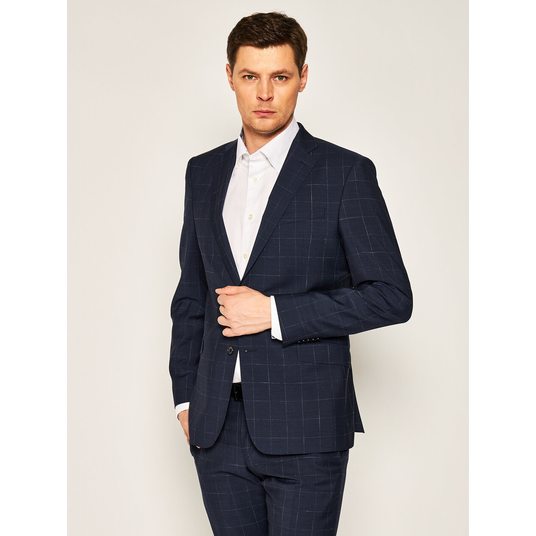 Strellson Сако Aron 30020958 Тъмносин Slim Fit - Pepit.bg