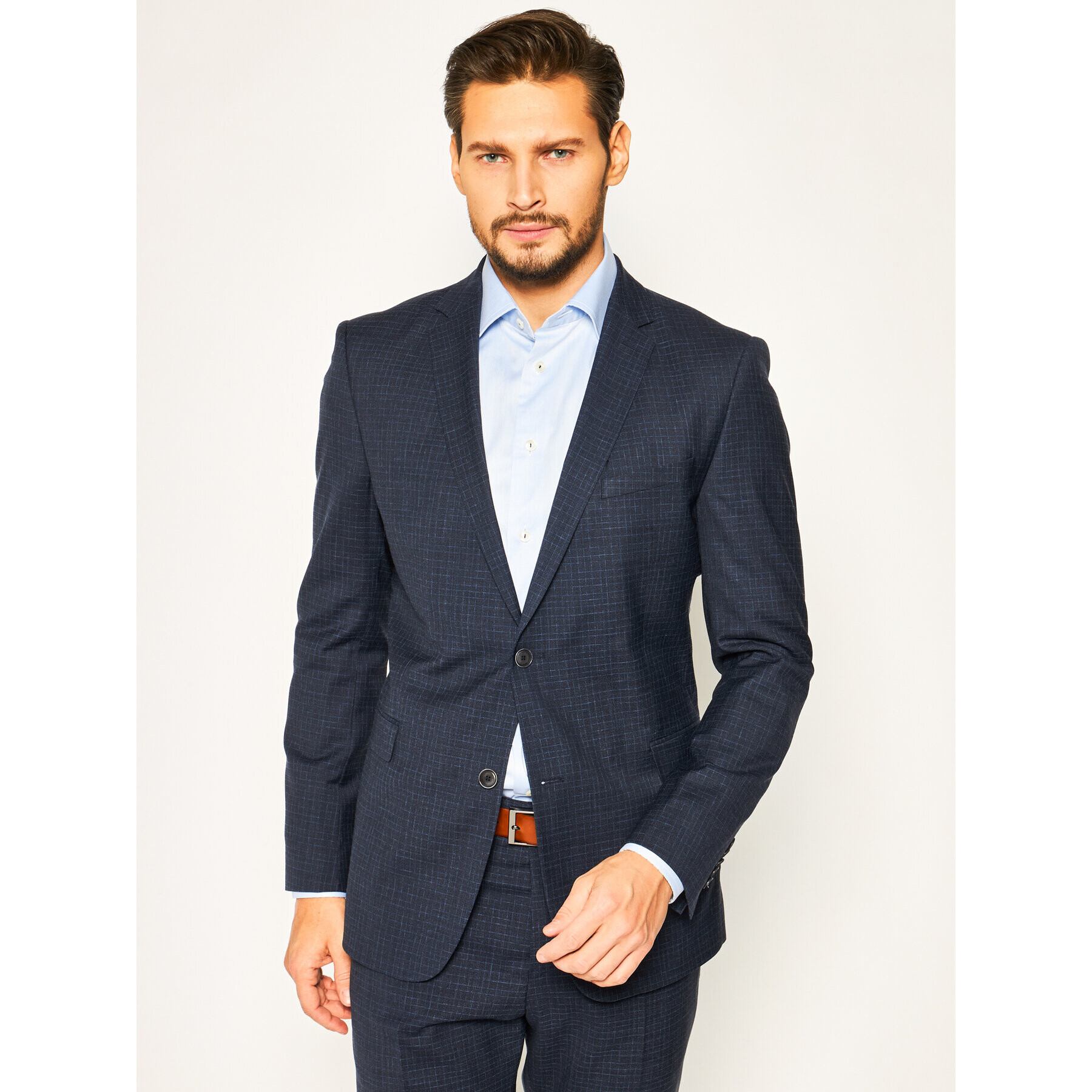 Strellson Сако Cale 30020951 Тъмносин Extra Slim Fit - Pepit.bg