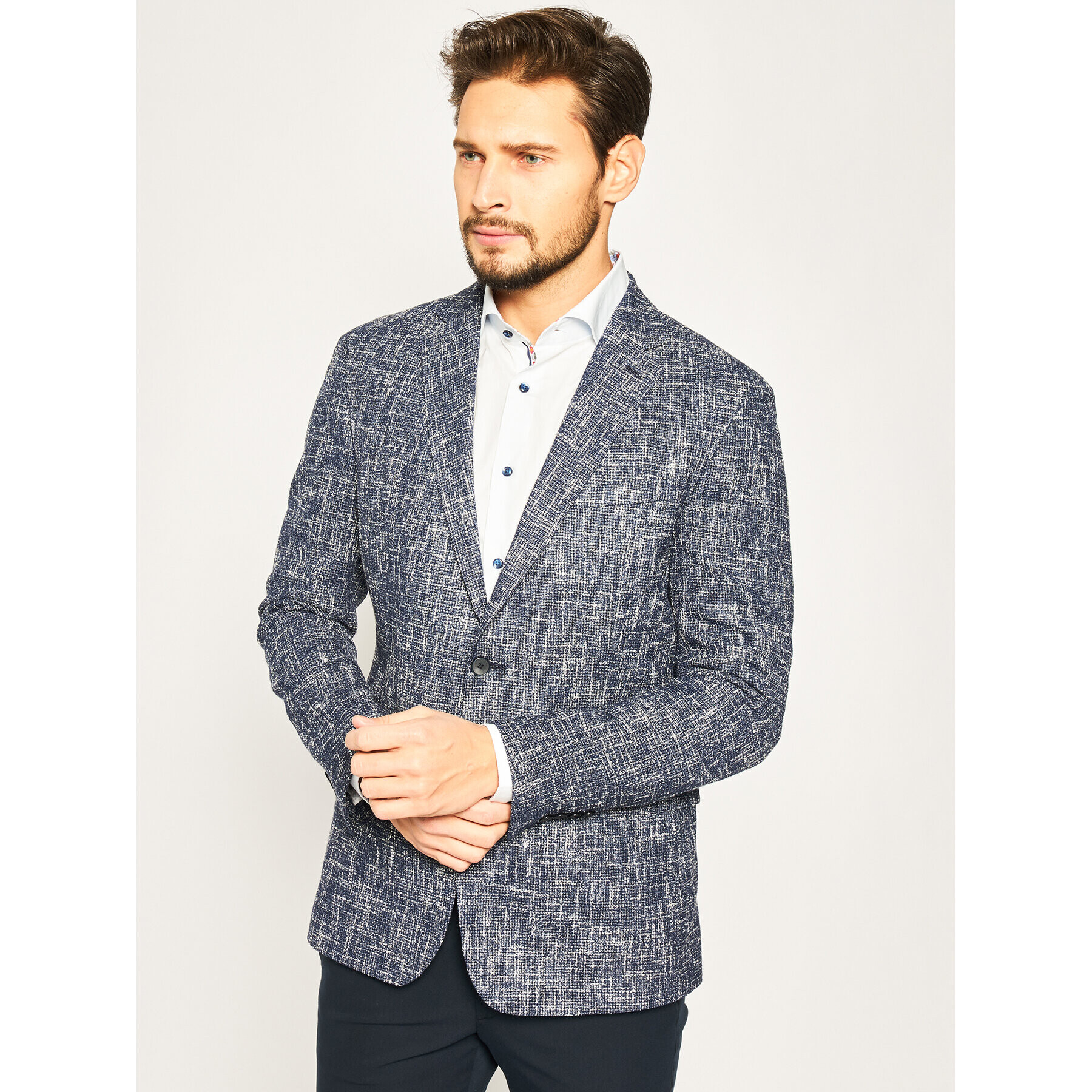 Strellson Сако Cazar 30020918 Тъмносин Extra Slim Fit - Pepit.bg