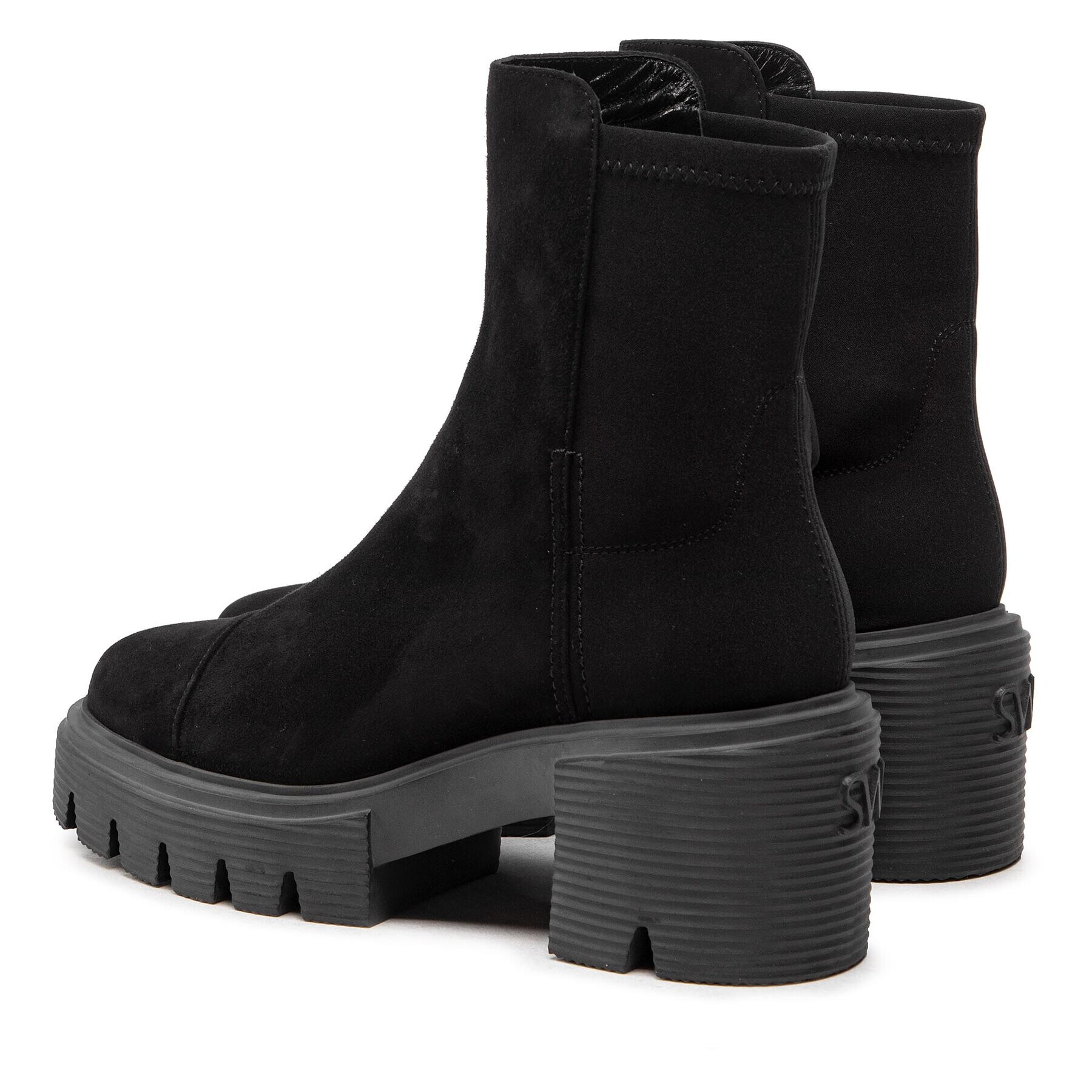 Stuart Weitzman Боти Soho Bootie SC723 Черен - Pepit.bg