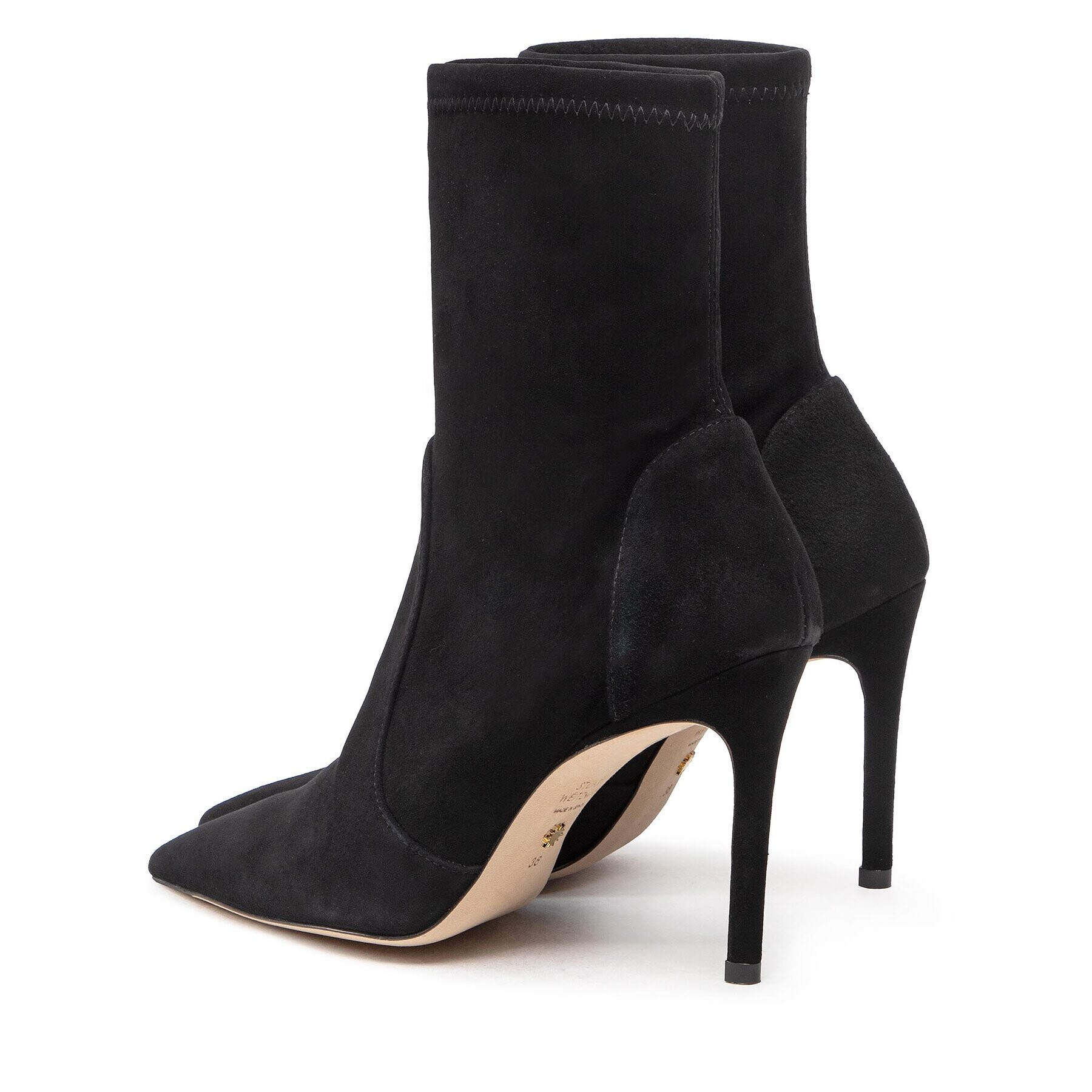 Stuart Weitzman Боти Str Bootie S6985 Черен - Pepit.bg