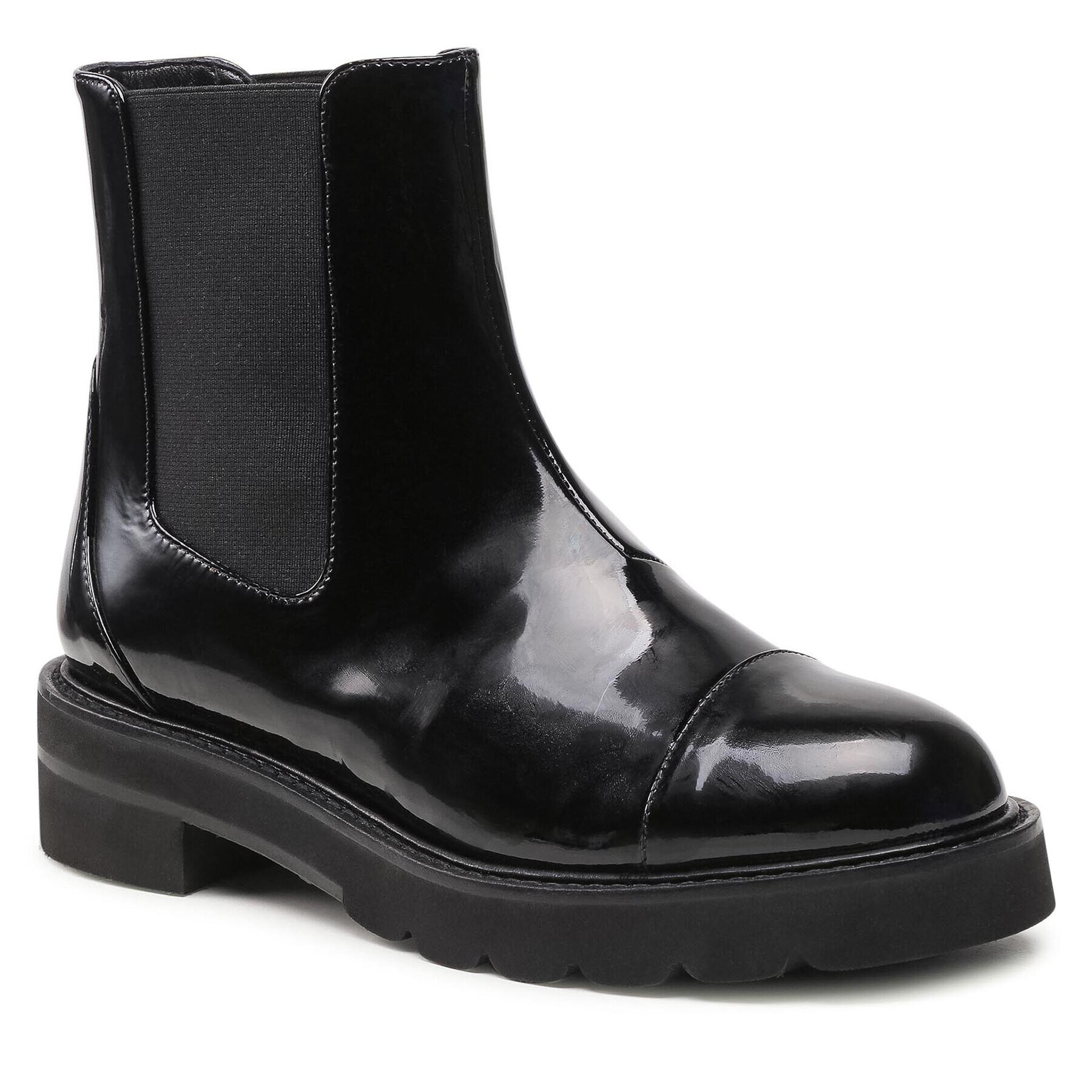 Stuart Weitzman Боти тип челси Frankie Lift Bootie S5615 Черен - Pepit.bg