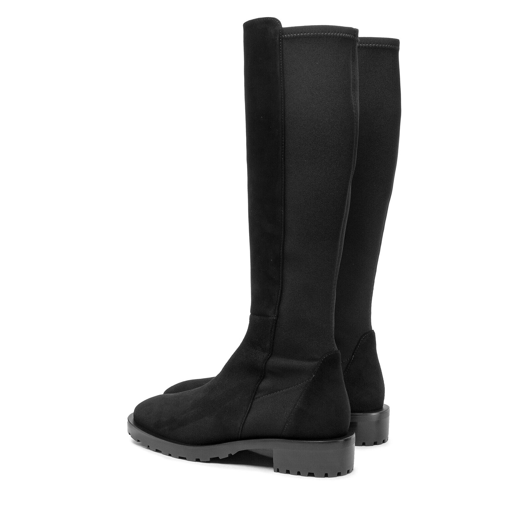 Stuart Weitzman Ботуши Knee-Hi Lug Boo SC719 Черен - Pepit.bg
