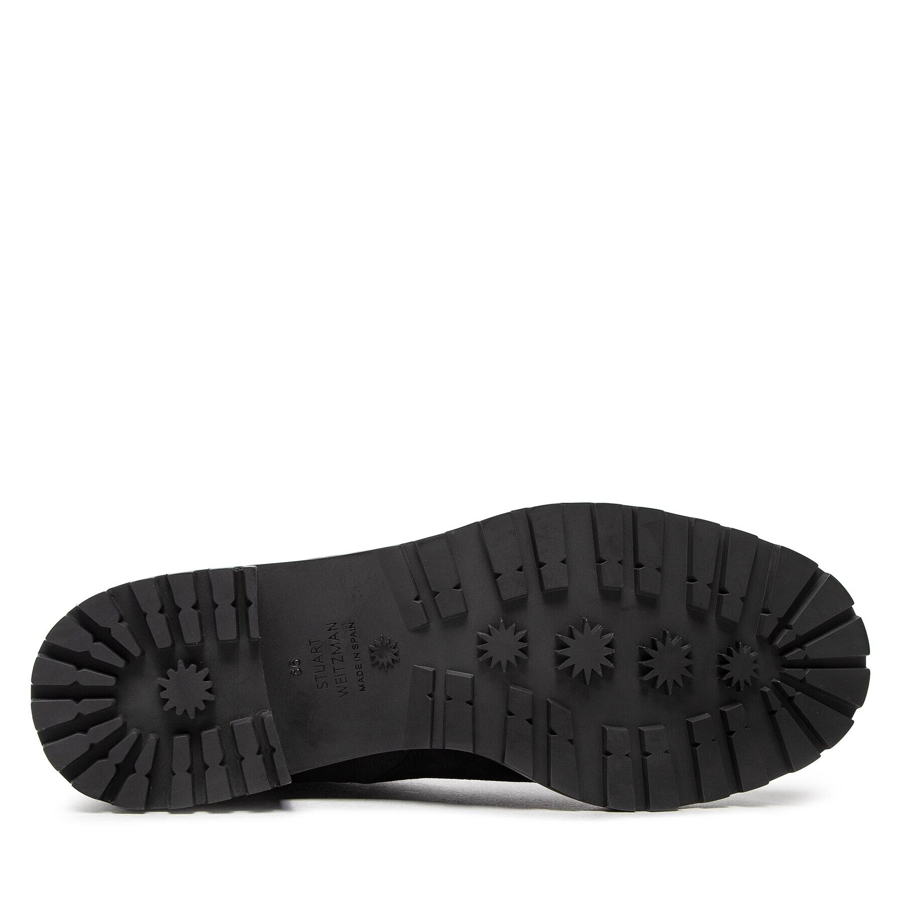 Stuart Weitzman Ботуши Knee-Hi Lug Boo SC719 Черен - Pepit.bg