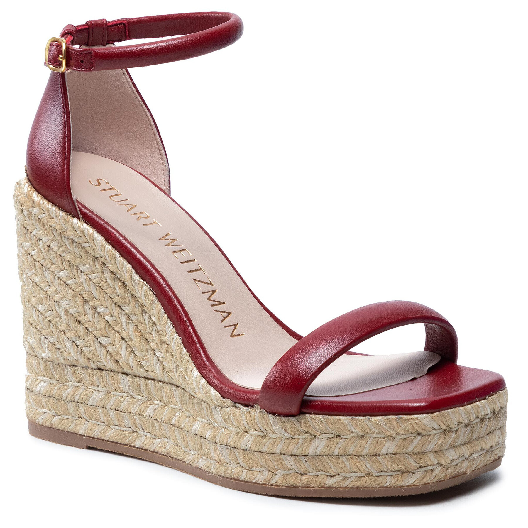 Stuart Weitzman Еспадрили Nudist Espadril Wedge S0996 Червен - Pepit.bg