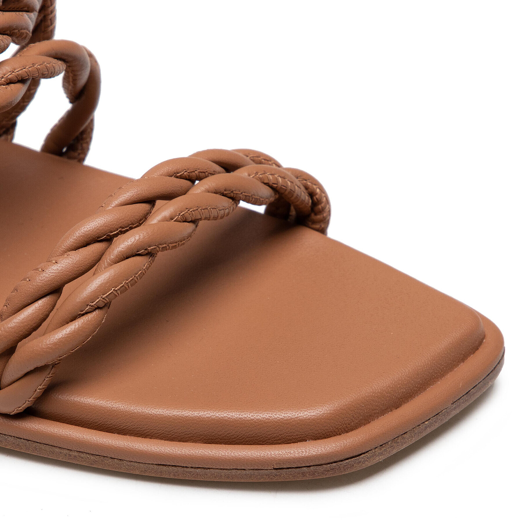 Stuart Weitzman Сандали Calypso Lace-Up S0998 Кафяв - Pepit.bg
