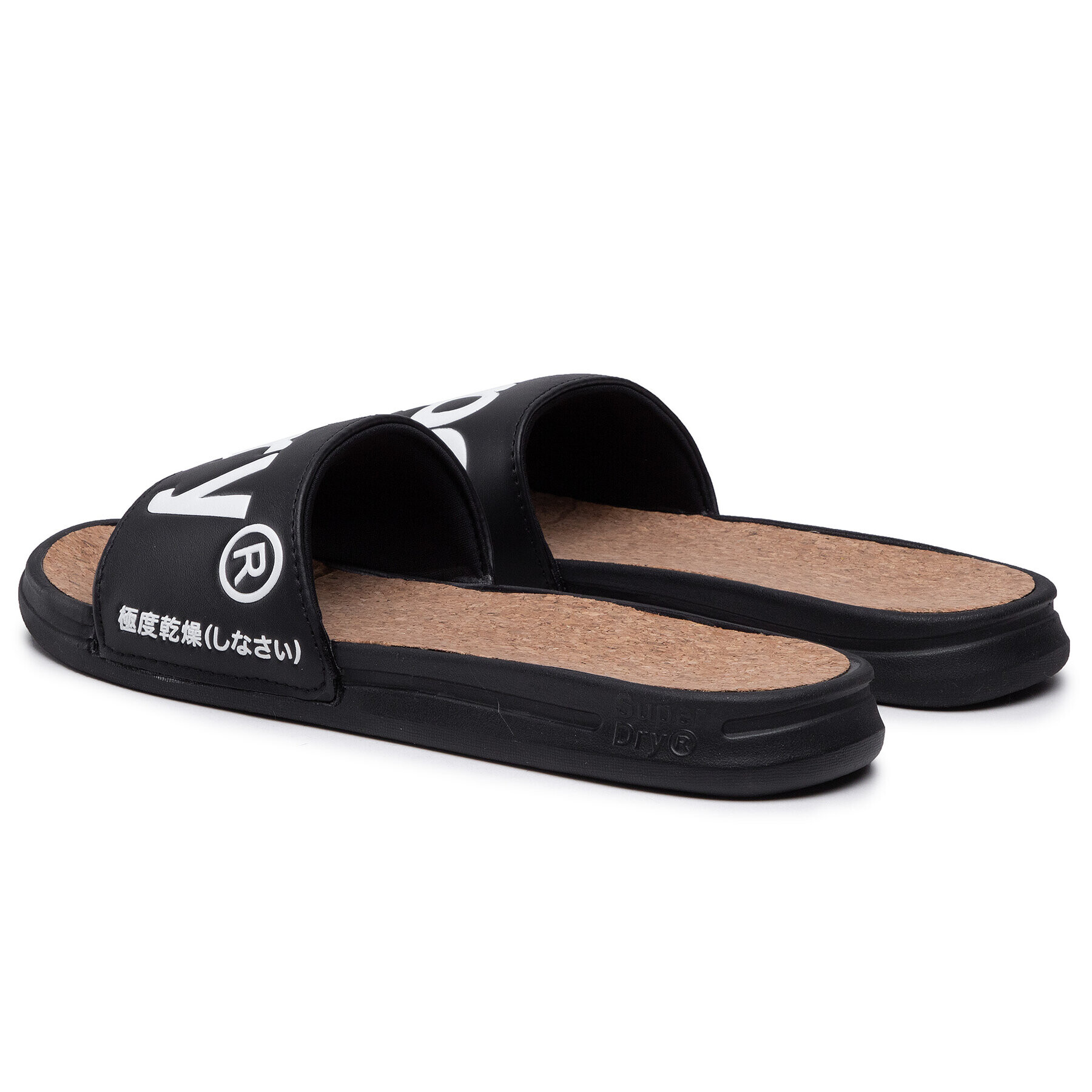 Superdry Чехли Cork Crewe Slide MF310130A Черен - Pepit.bg