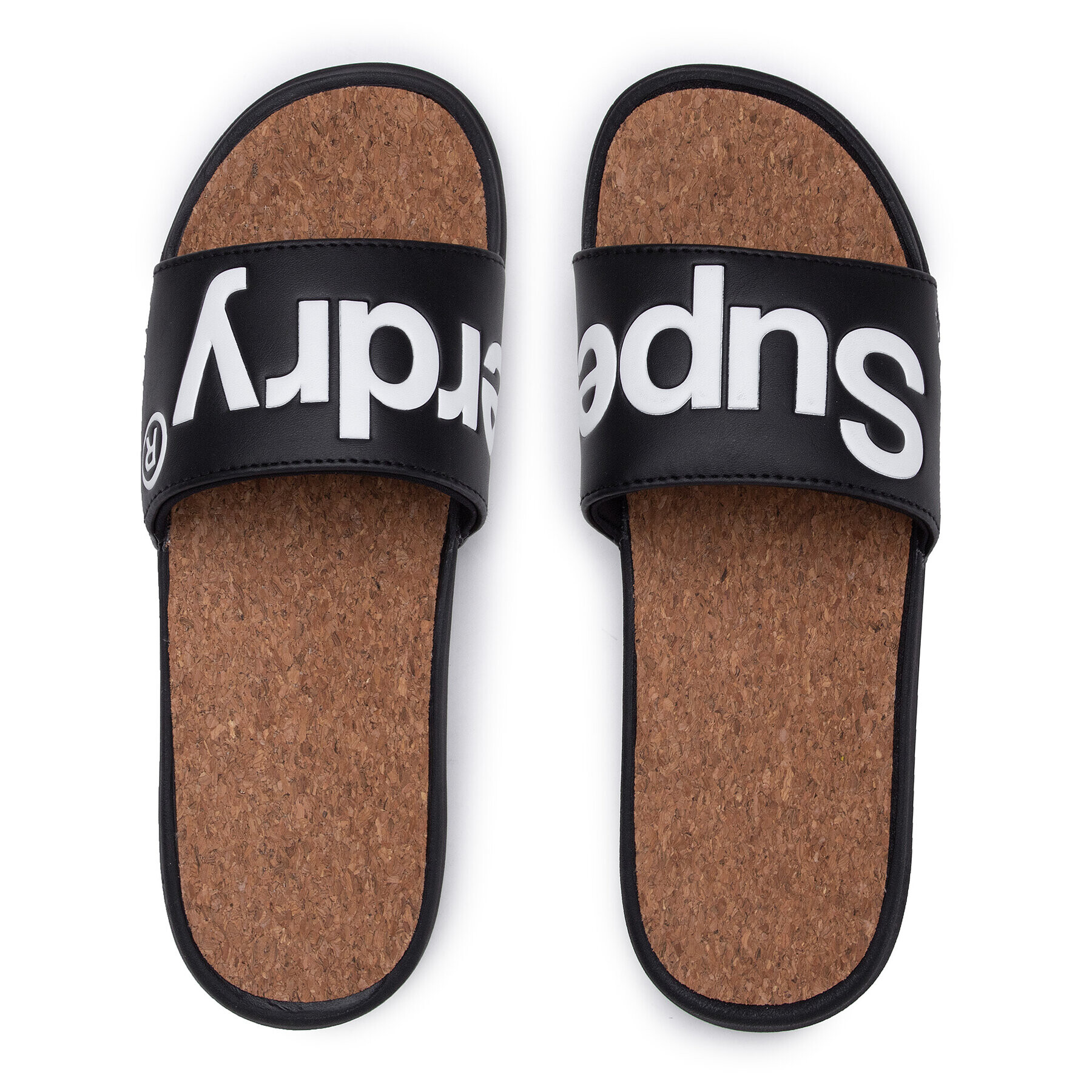 Superdry Чехли Cork Crewe Slide MF310130A Черен - Pepit.bg