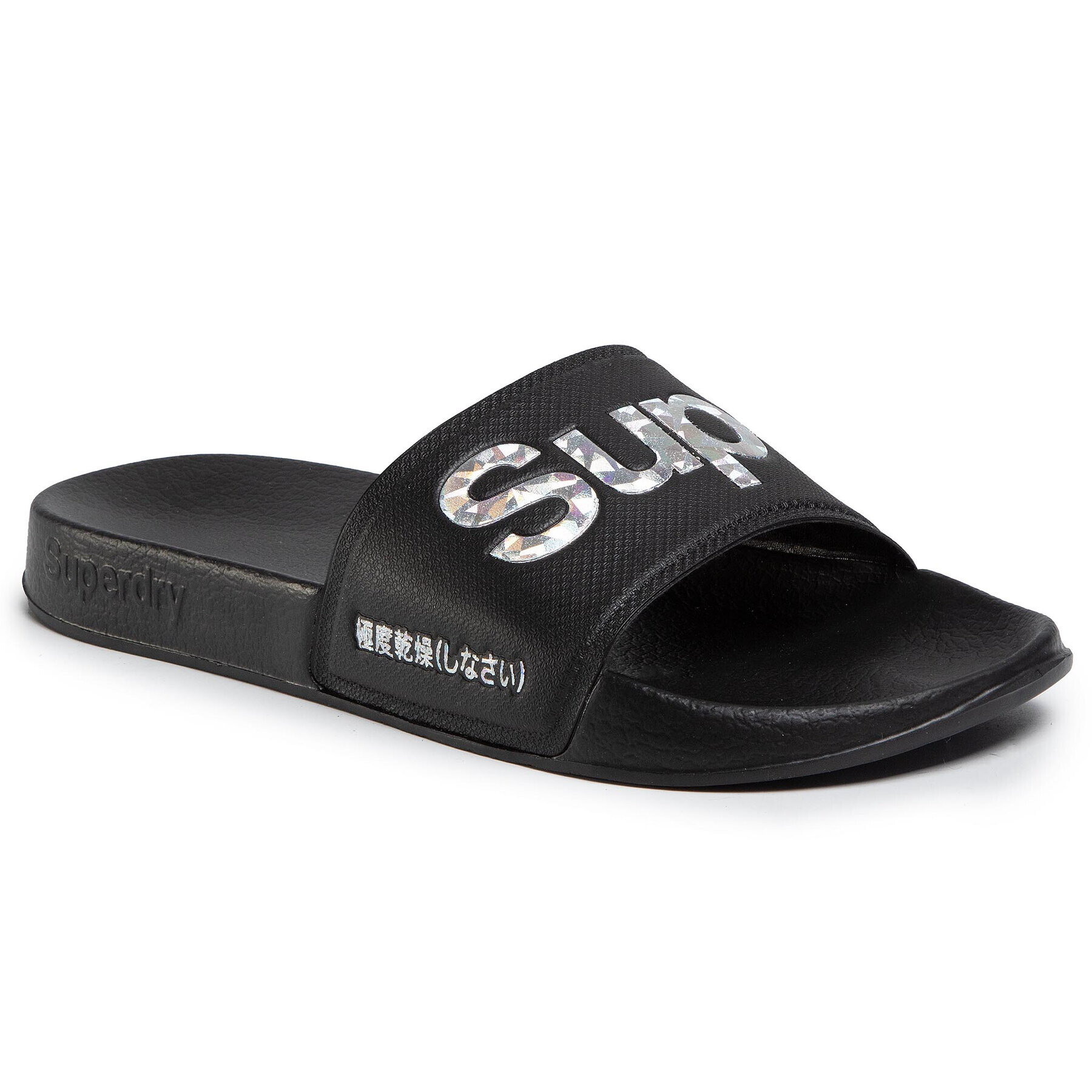 Superdry Чехли Holo Infil Pool Slide WF310006A Черен - Pepit.bg