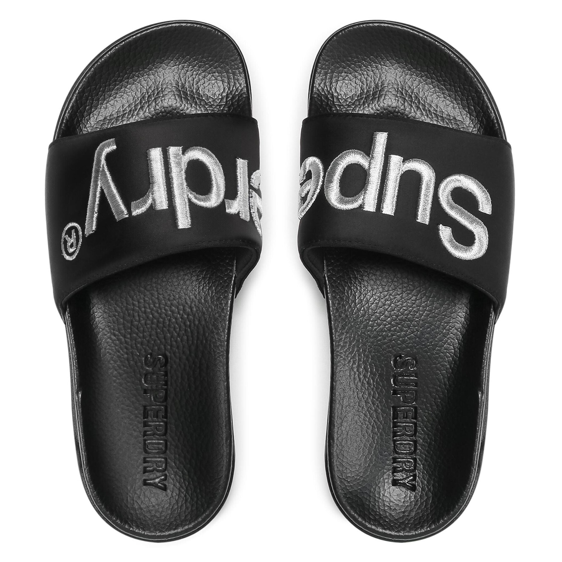 Superdry Чехли Satin Platform Slide WF310126A Черен - Pepit.bg